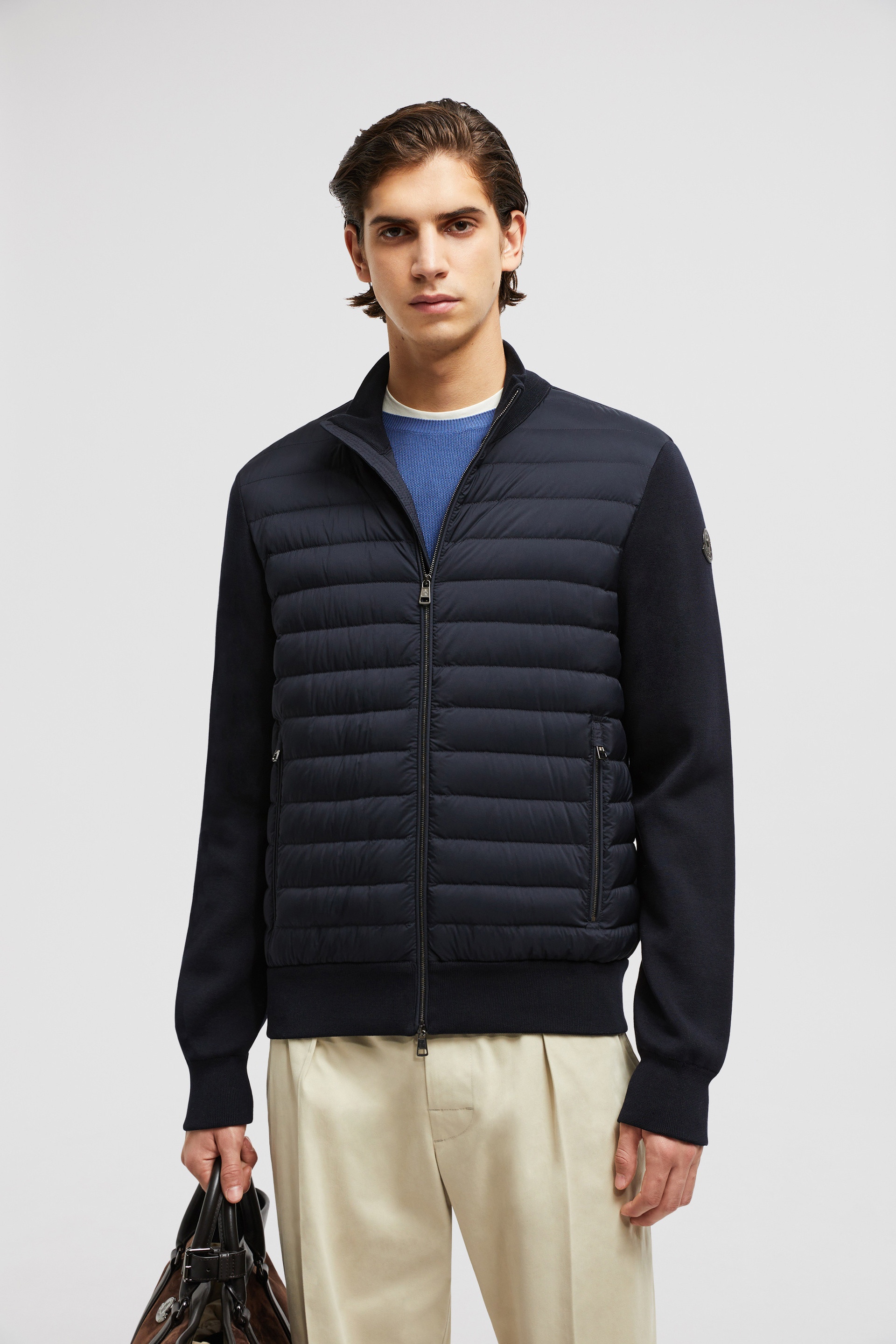 ◆◆VIP◆◆ MONCLER 袖ロゴ Padded Cotton Cardigan Moncler Padded Cotton Zip-Up Cardigan | REVERSIBLE