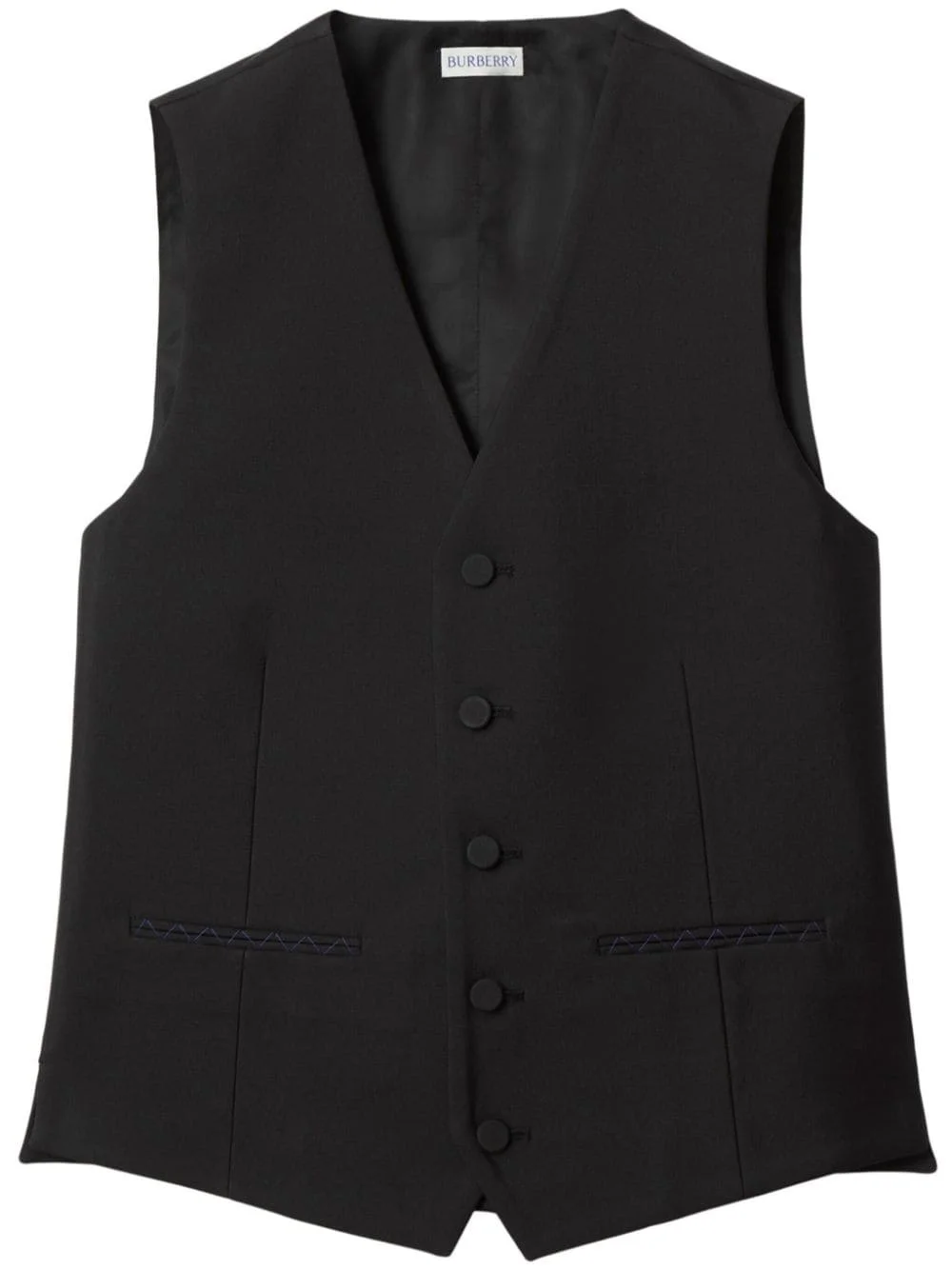 wool-silk blend waistcoat - 1