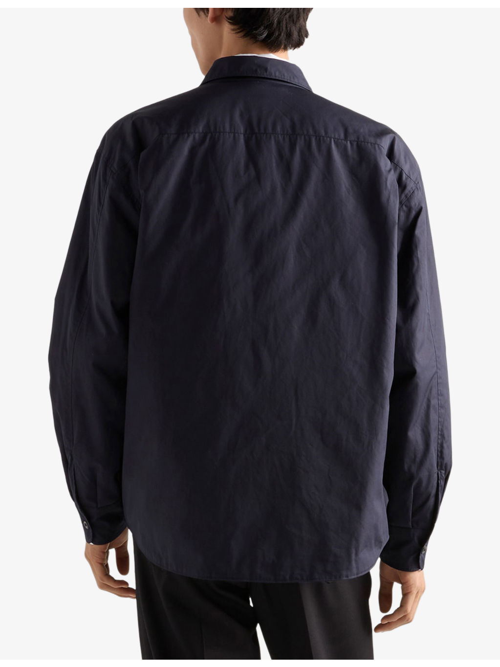 Triangle-Logo Padded Cotton Shirt - 4