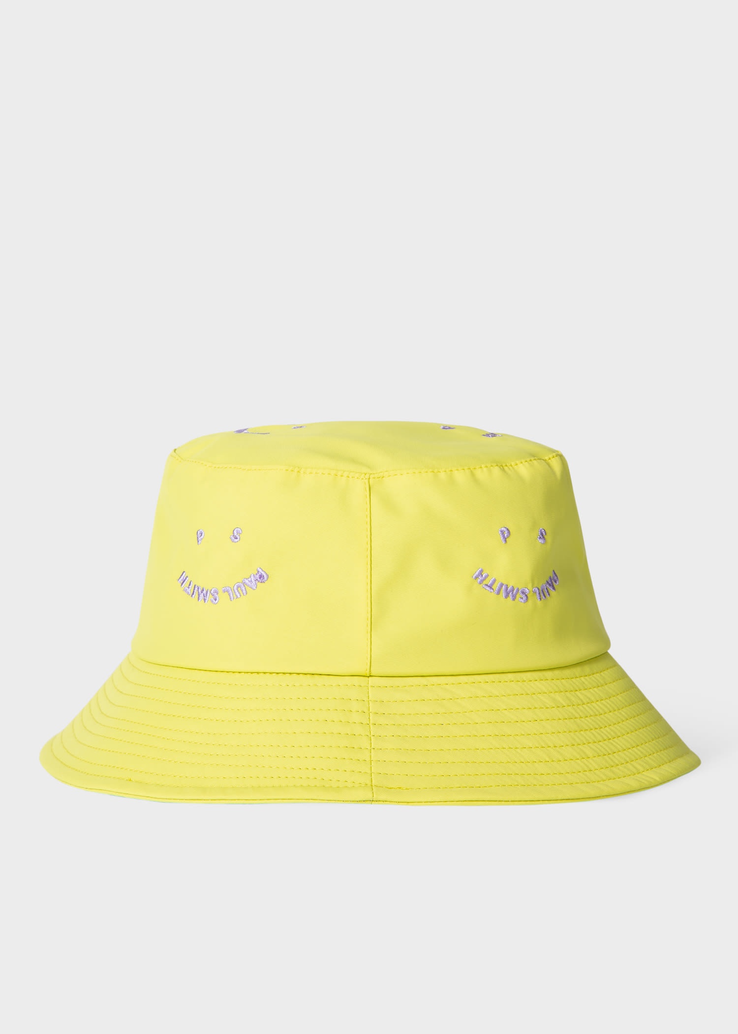 Lime Embroidered Bucket Hat - 1