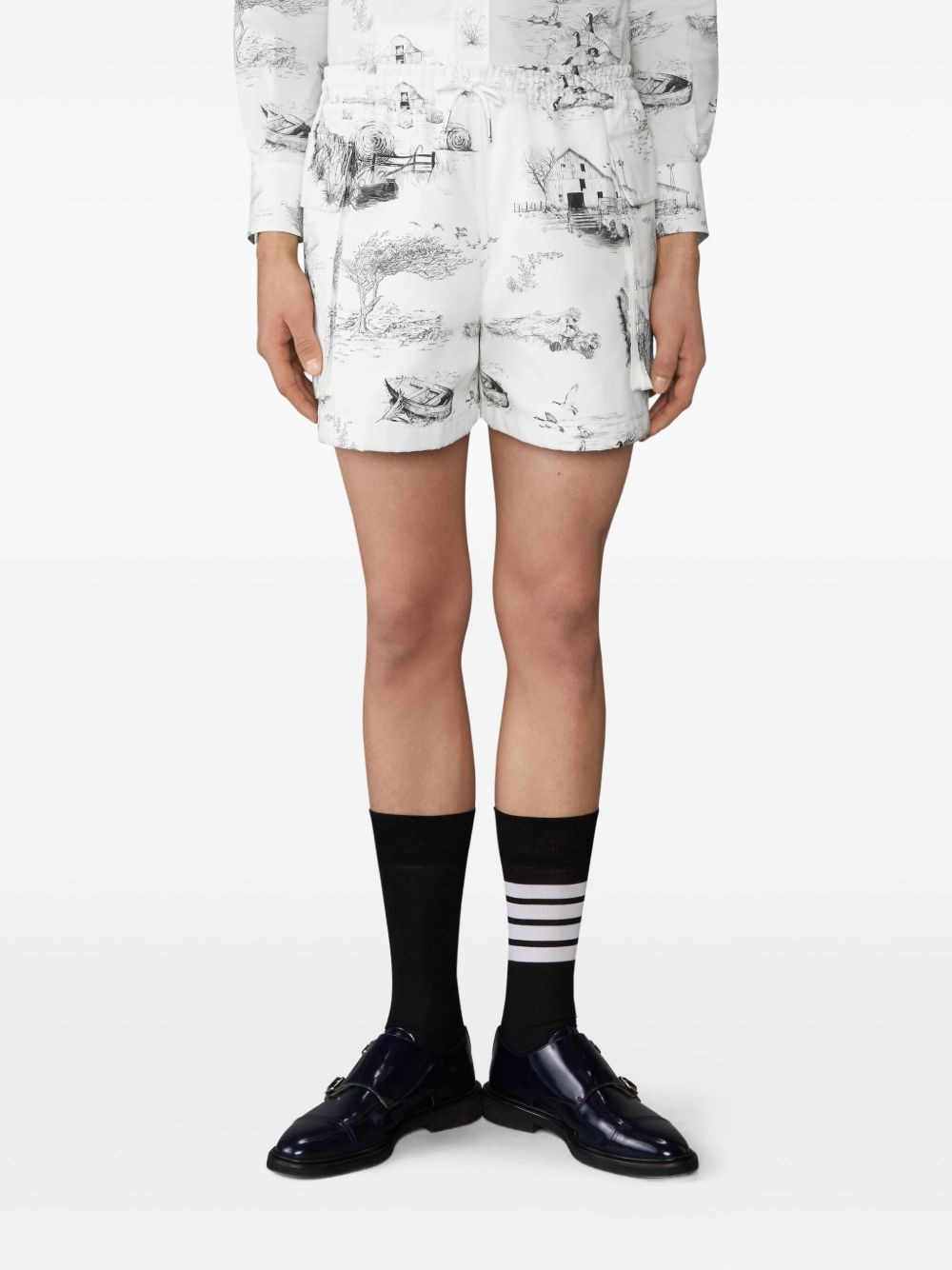 graphic-print cargo shorts - 3