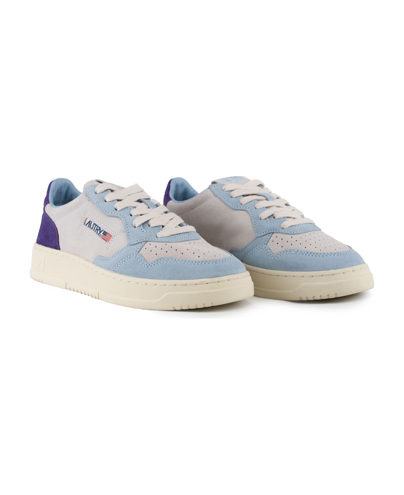 Autry Medalist Low Tricolor Suede Sneakers - 4