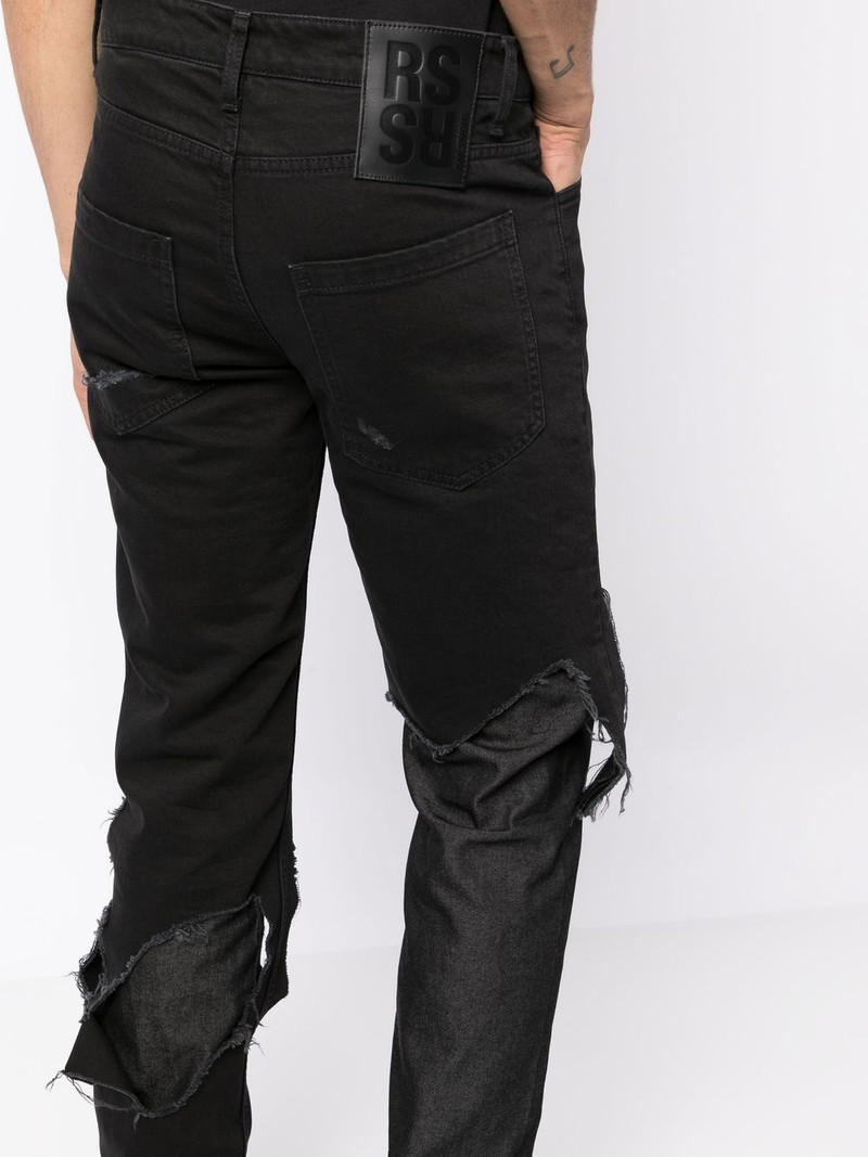 distressed slim-leg jeans 5