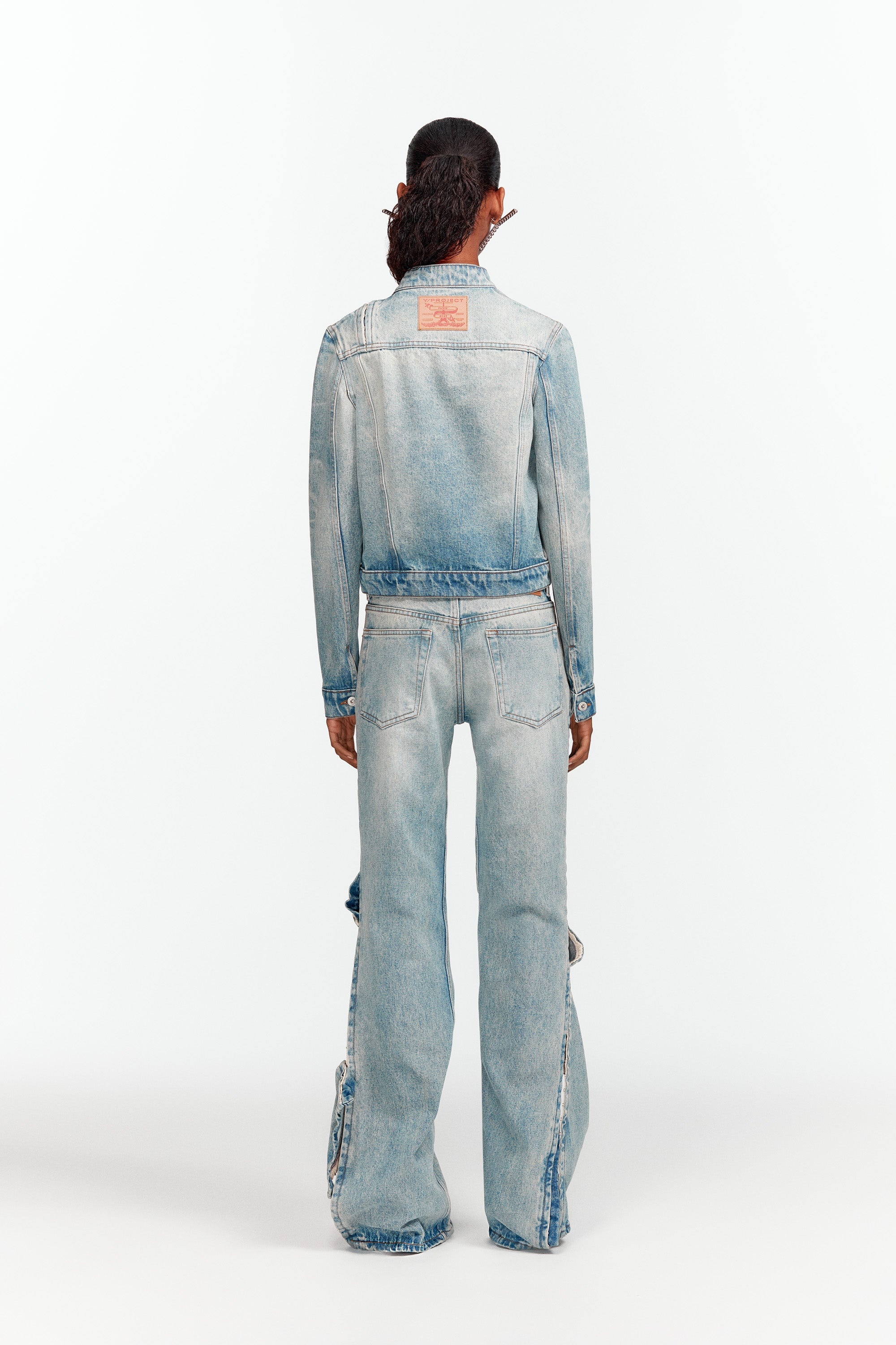 Hook and Eye Denim Moto Jacket - 6