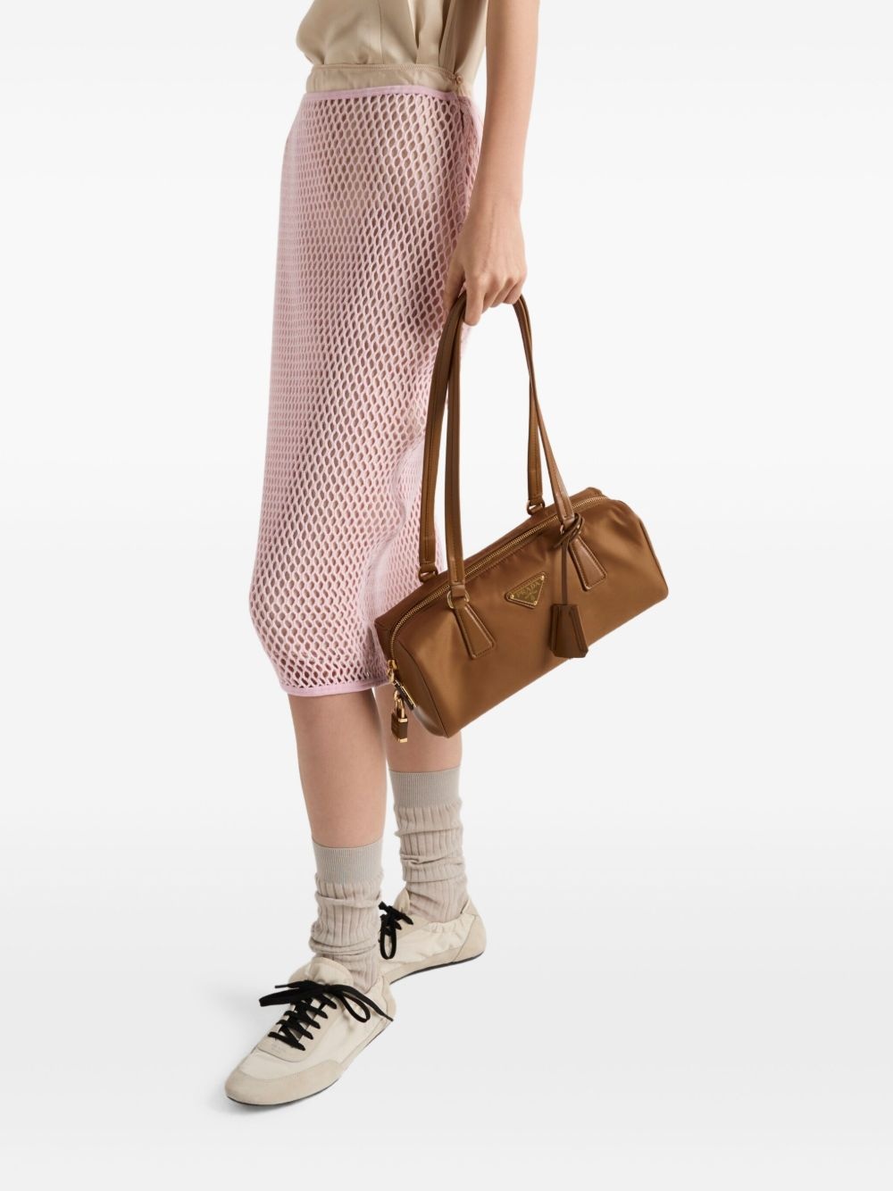 cotton mesh midi skirt - 4