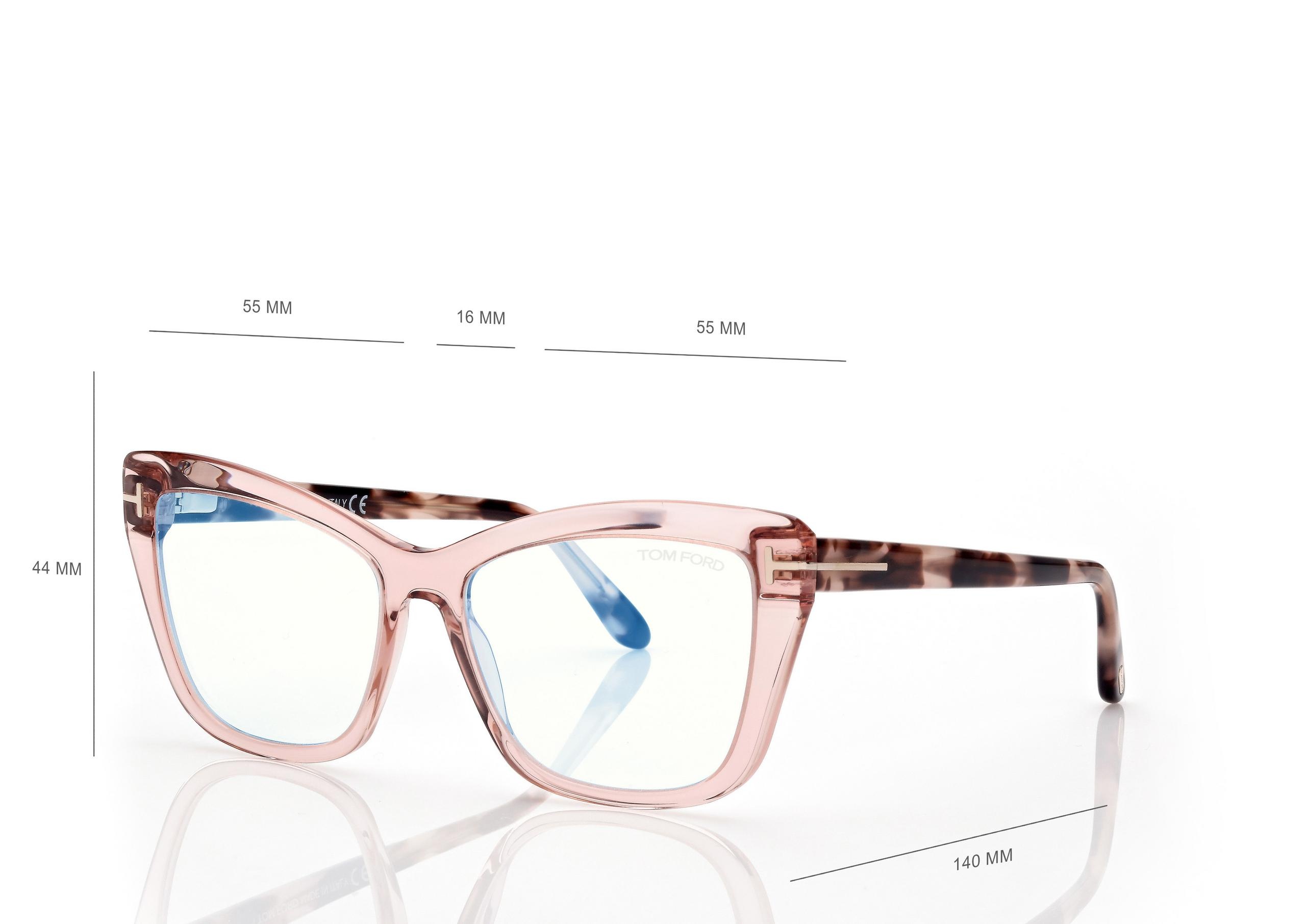 BLUE BLOCK SQUARE CAT EYE OPTICALS - 4