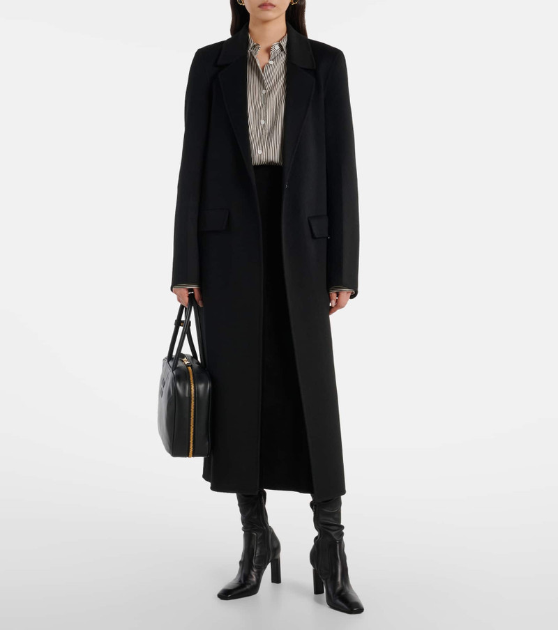 RIXO Edwina high-rise suede midi skirt outlook