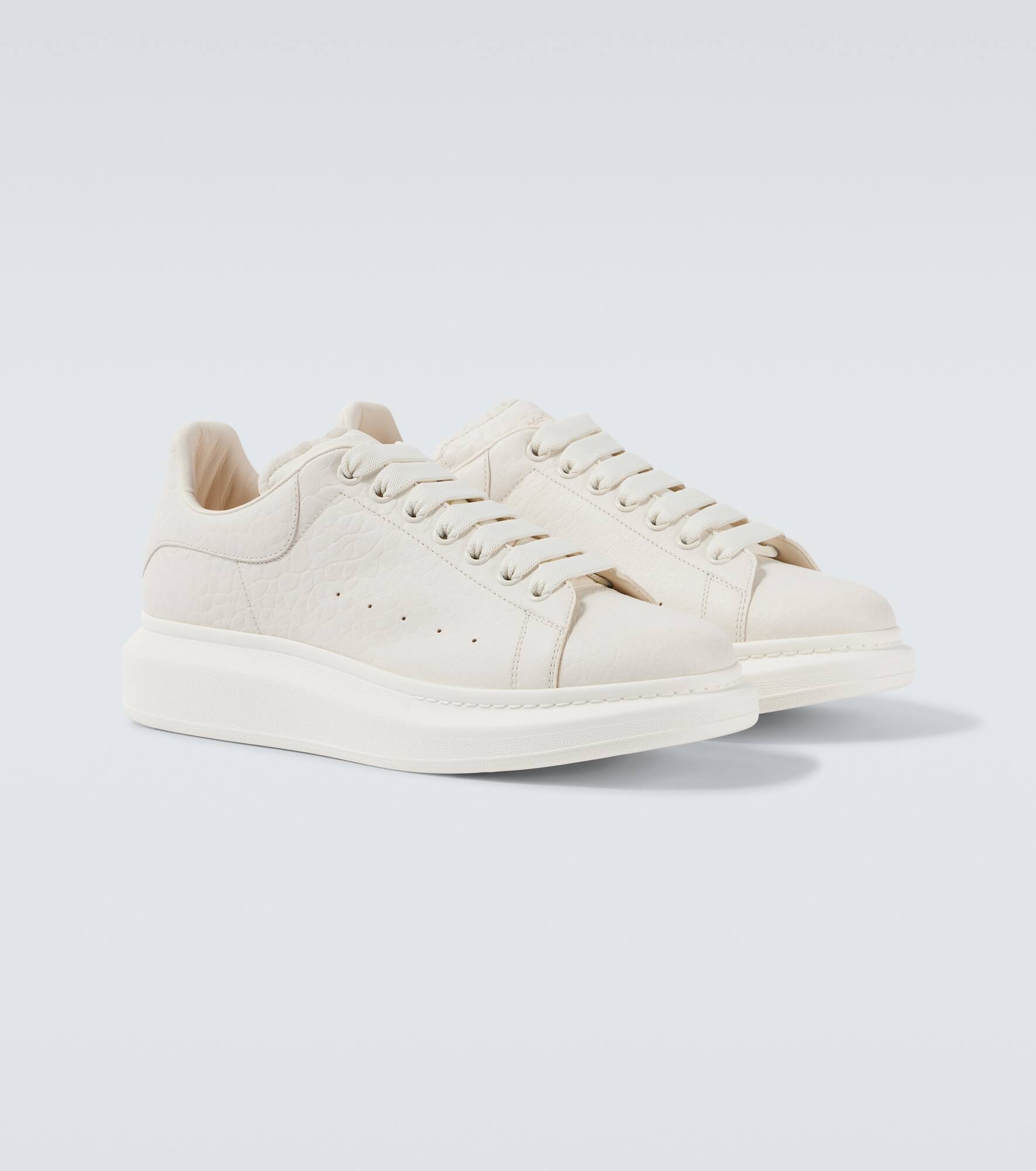 Oversized leather sneakers - 5
