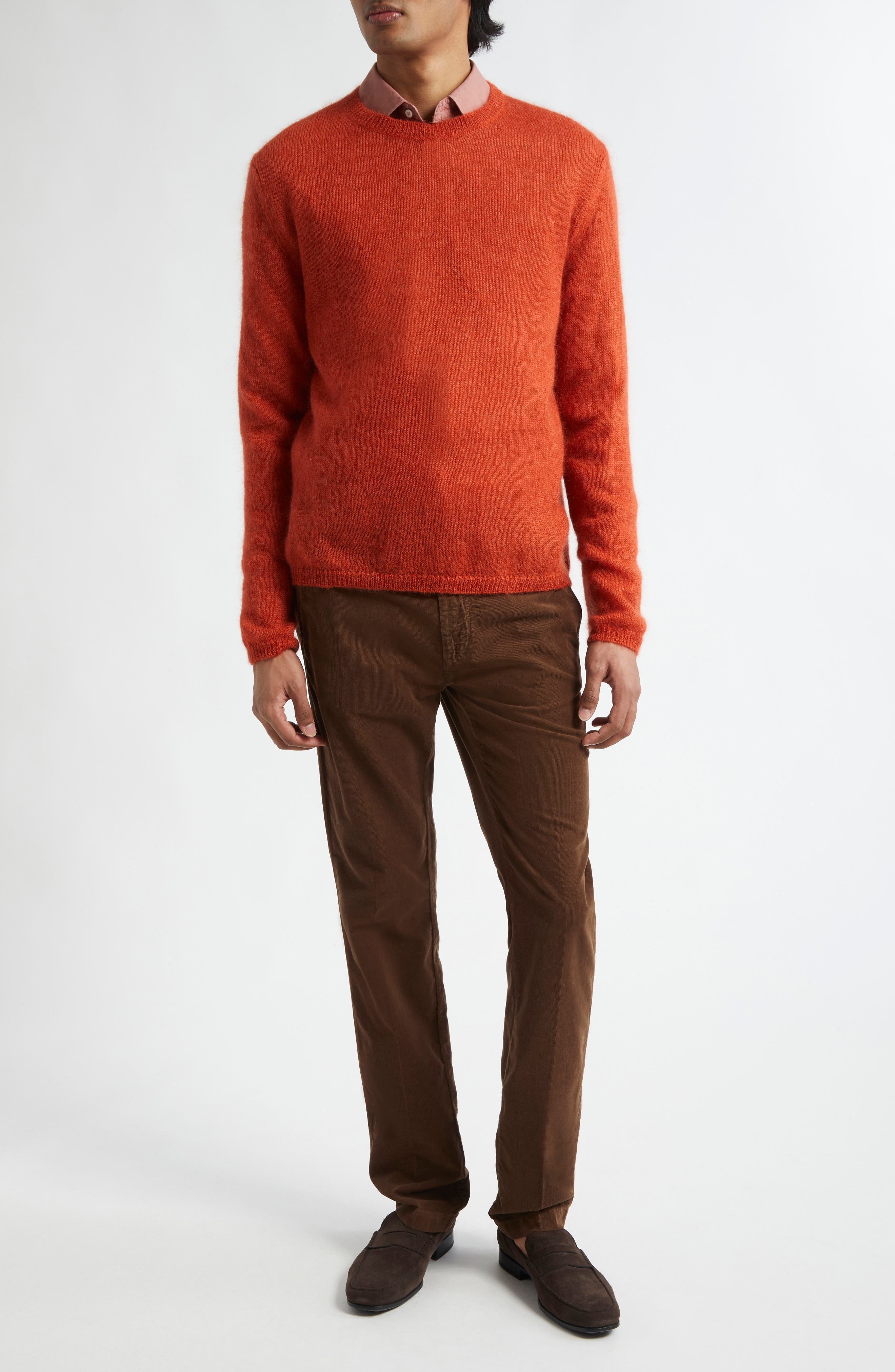 Massimo Alba Winch2 Baby Corduroy Trousers in U746 Pecan at Nordstrom - 7