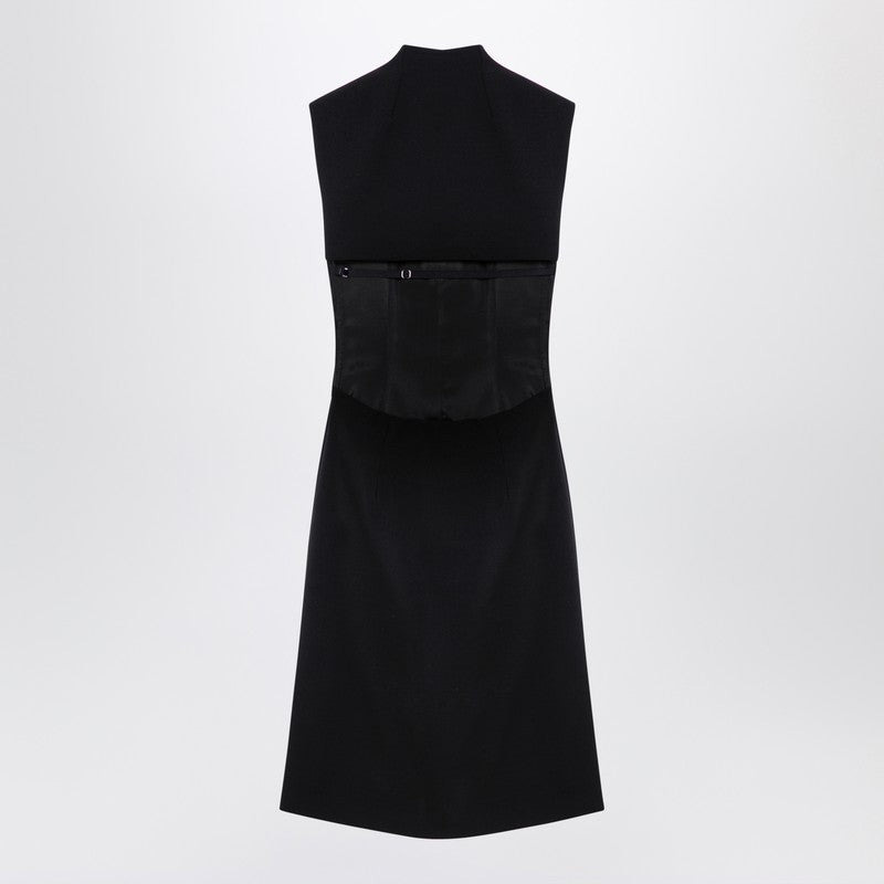 Sportmax Black Wool Blend Sleeveless Dress Women - 2