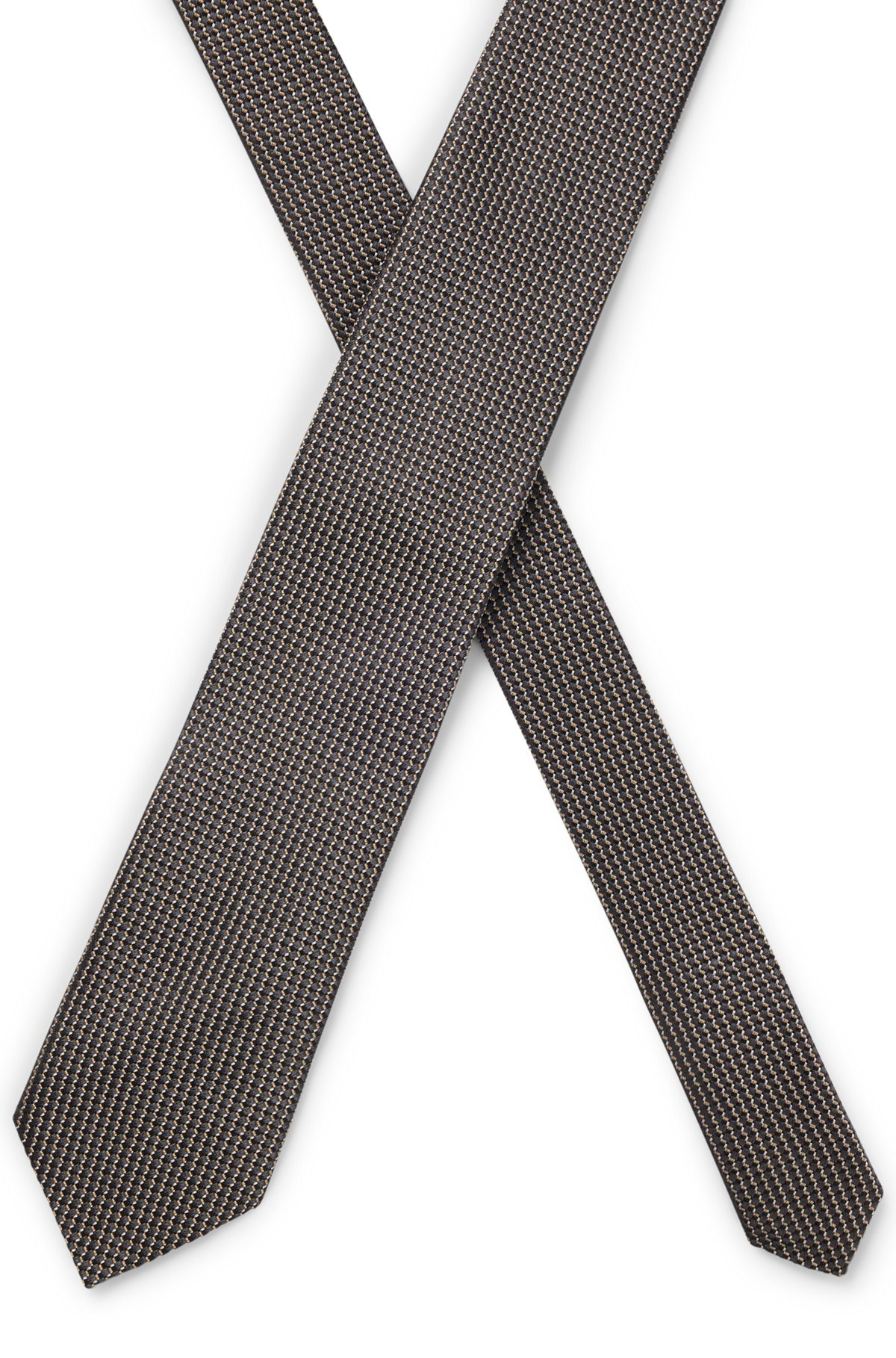 SILK TIE WITH MICRO PATTERN - 4