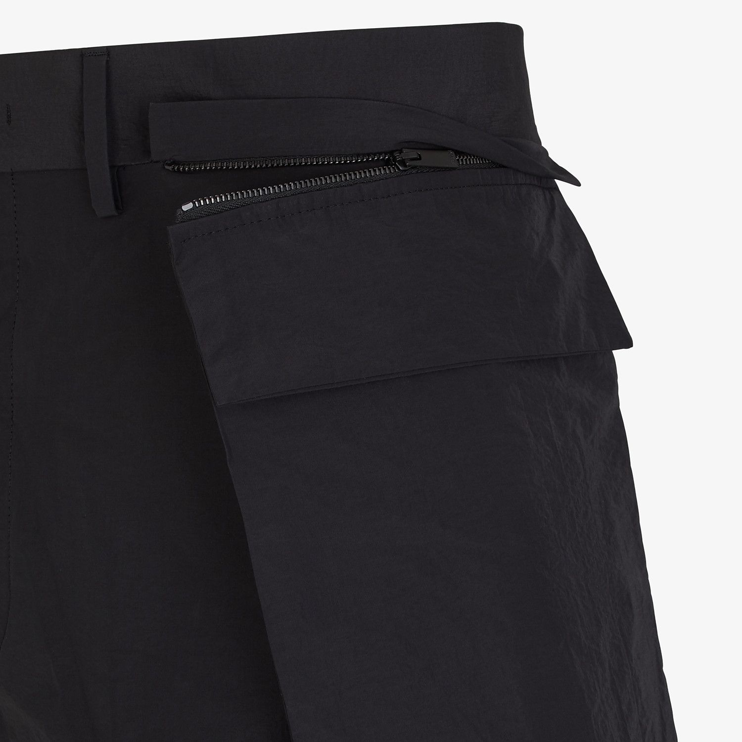 Cotton and black nylon Bermudas - 3