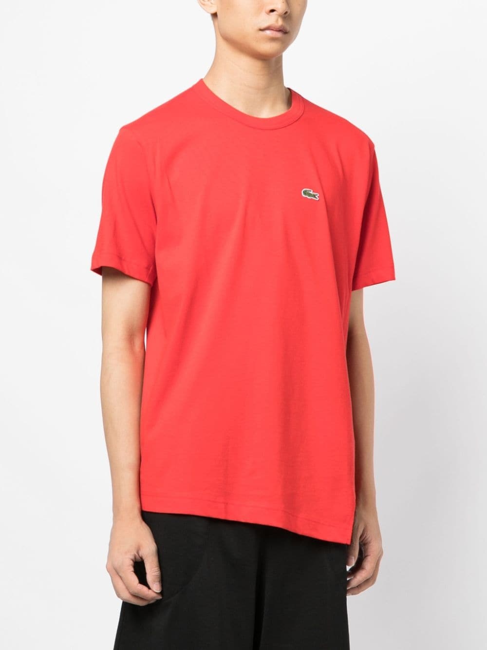 logo-patch cotton T-shirt - 3