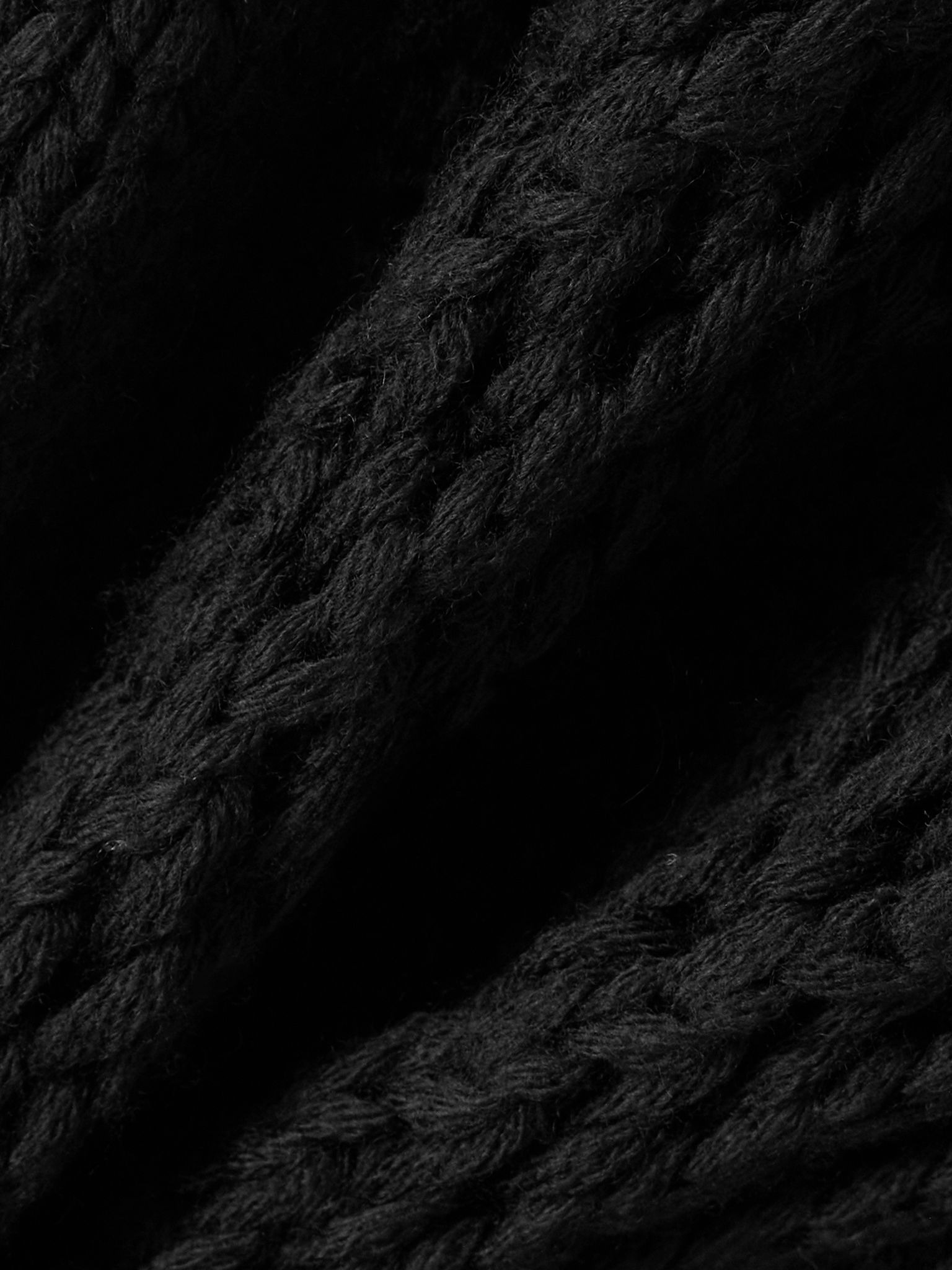 Open-knit wool sweater Black - 4