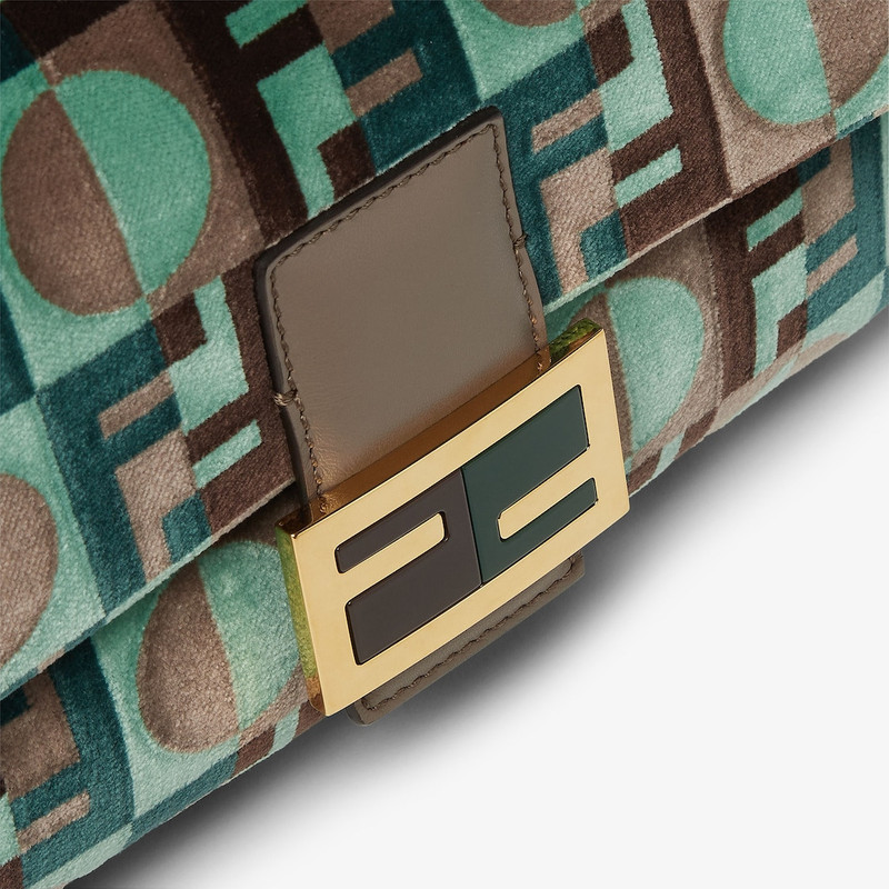 Baguette® Multicolor Fendi Dots tapestry-effect fabric bag 5
