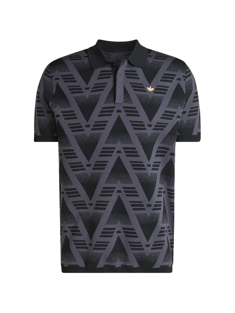 Bruised Banana geometric-pattern polo shirt 1