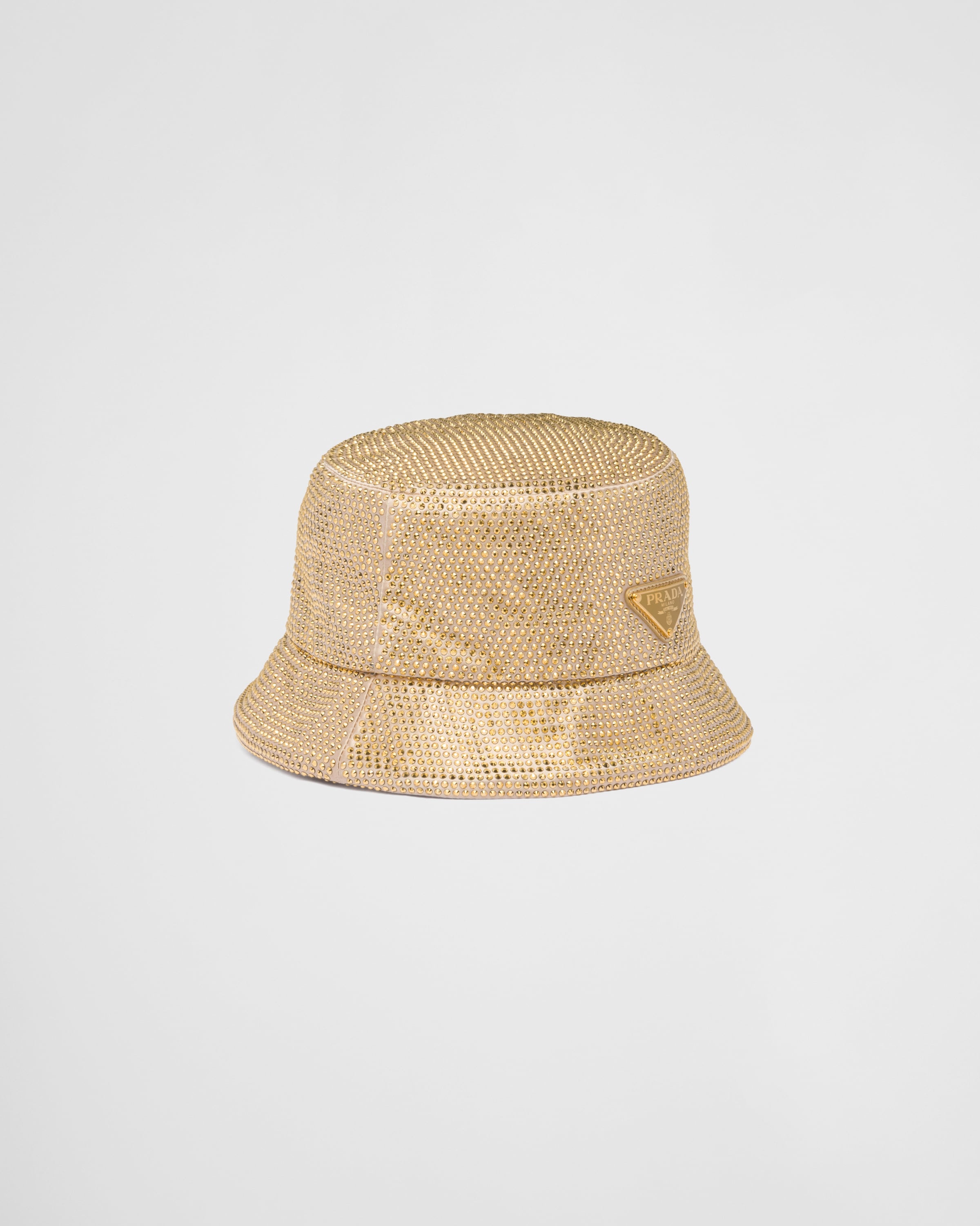 Prada Satin bucket hat with crystals | REVERSIBLE