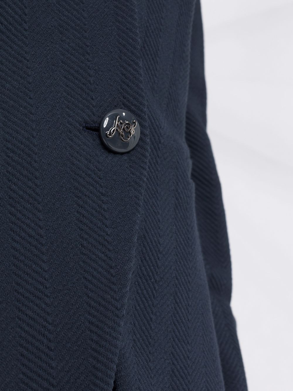 single-breasted twill jacket - 3