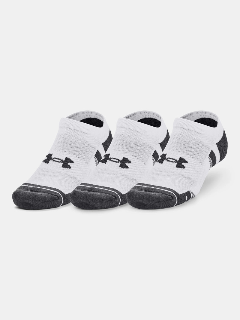 Unisex UA Performance Cotton 3-Pack No Show Socks 3