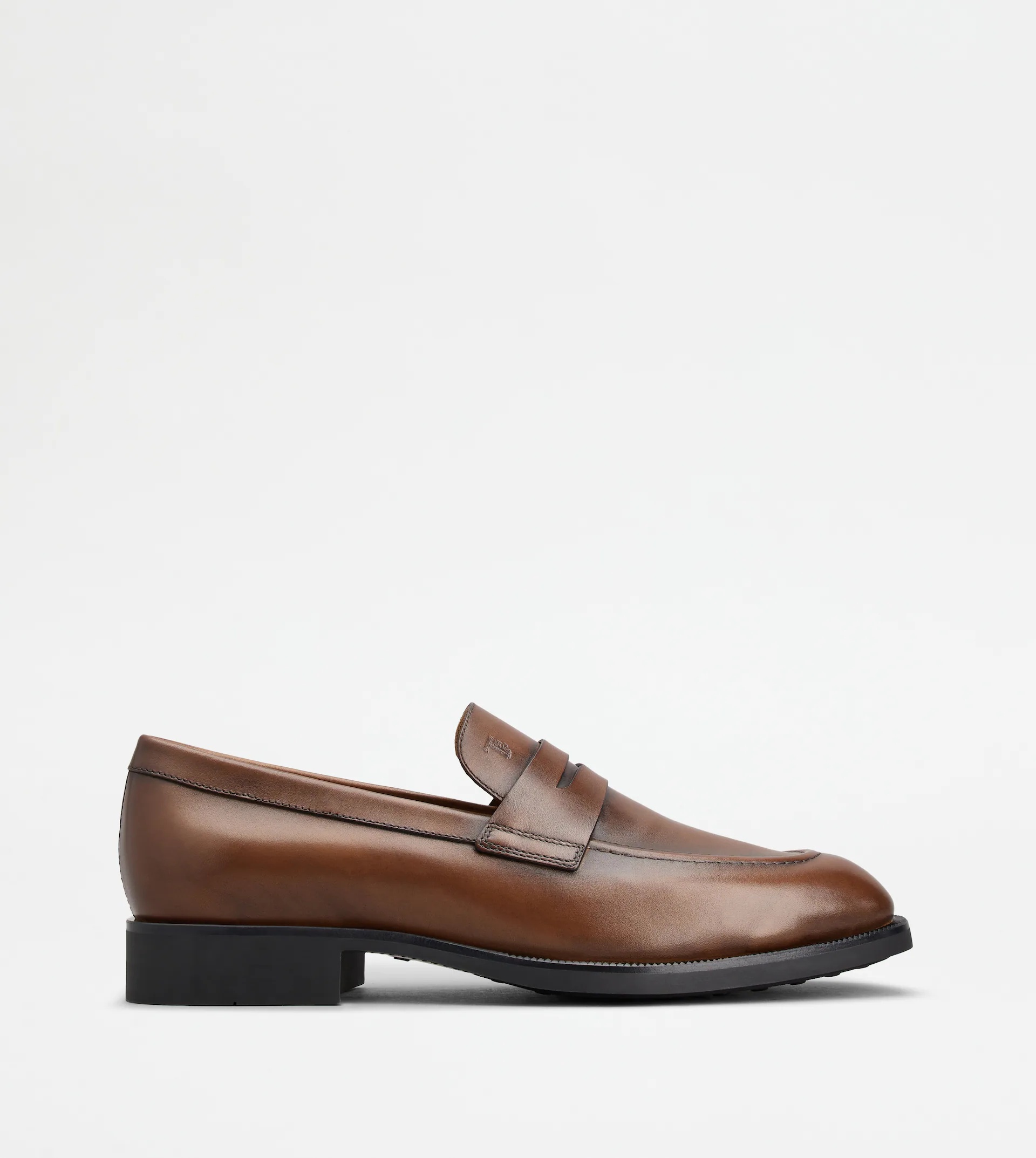 ローファー・オックスフォード TOD'S Gomma 20l Loafers - Tod's - Leather - Brown TOD'S 】フラット ダブルT レザー ローファー (TOD'S/ローファー