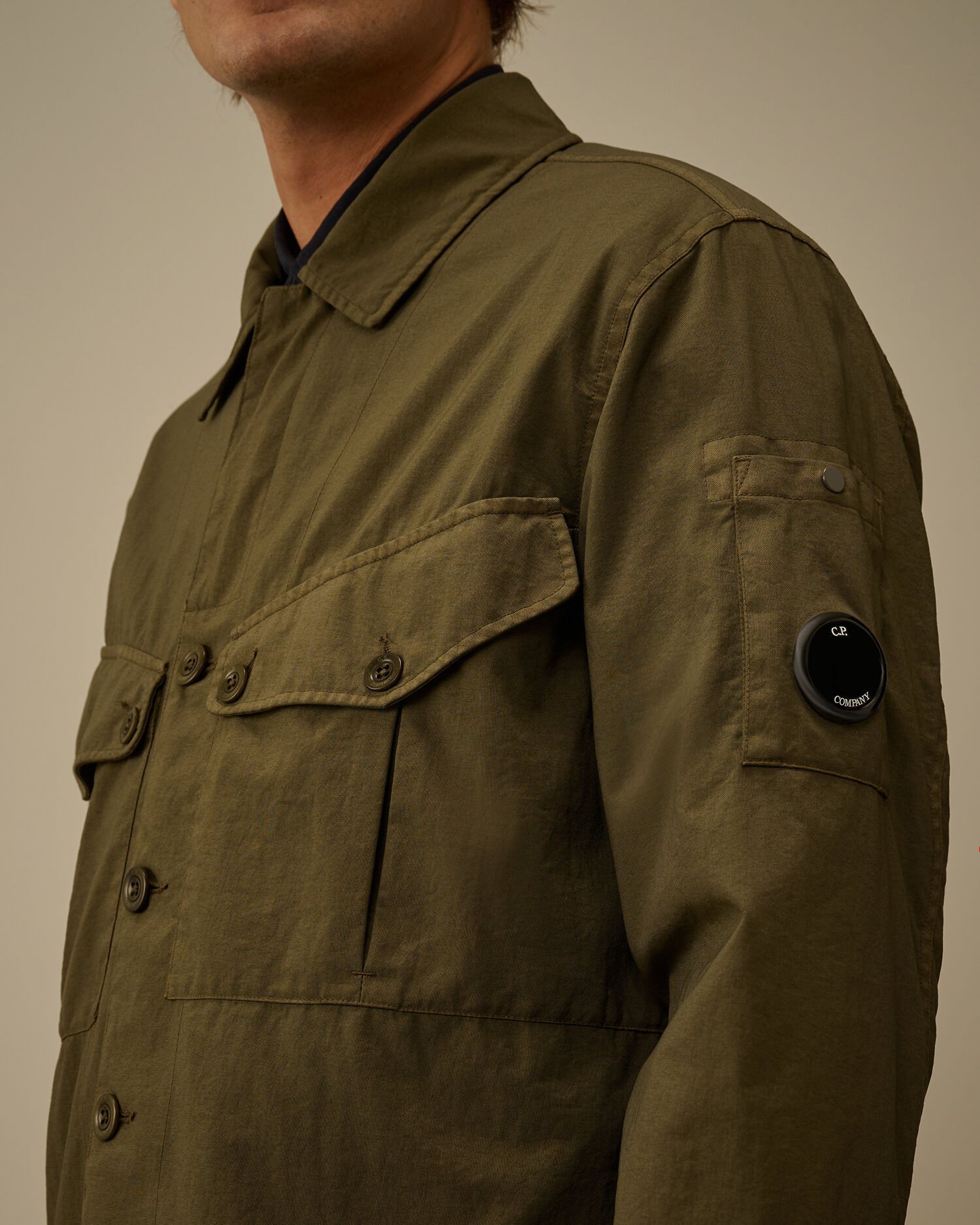 Taylon P Lens Button Overshirt - 5