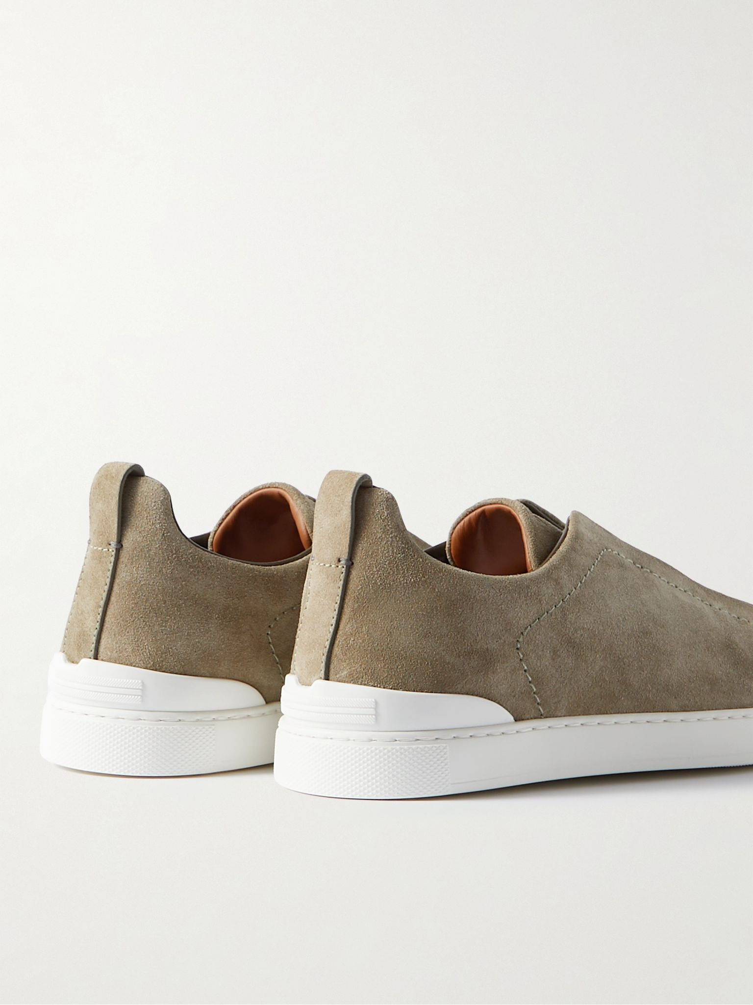 Triple Stitch™ Suede Slip-On Sneakers Brown - 5