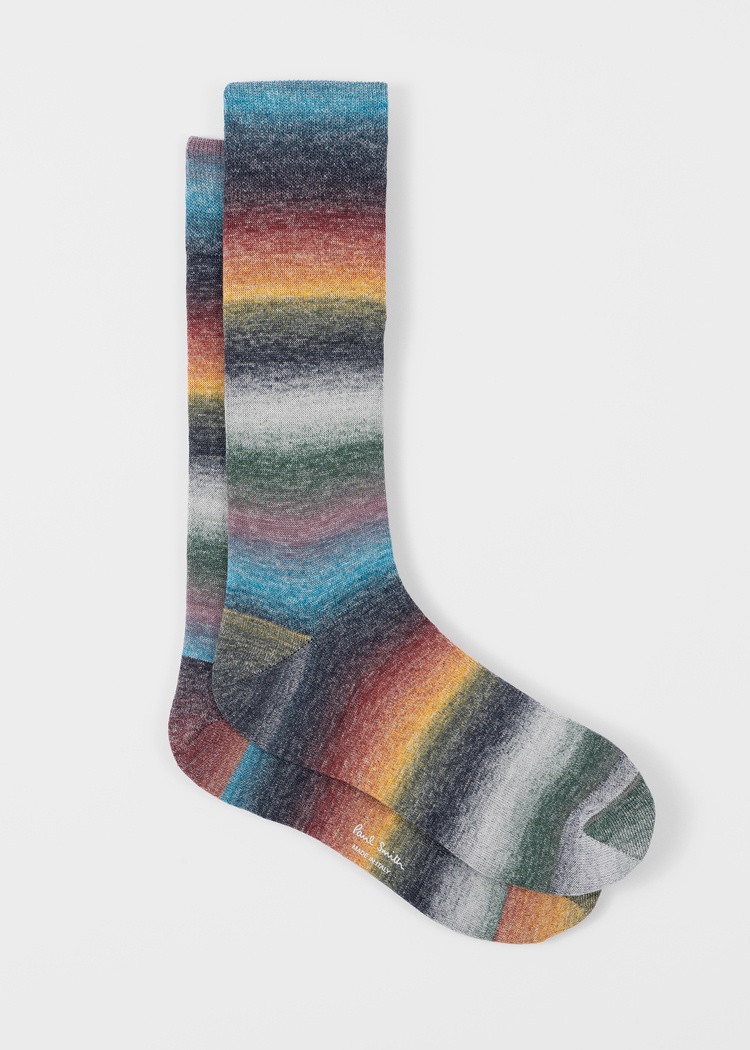 Ombre 'Signature Stripe' Socks - 1