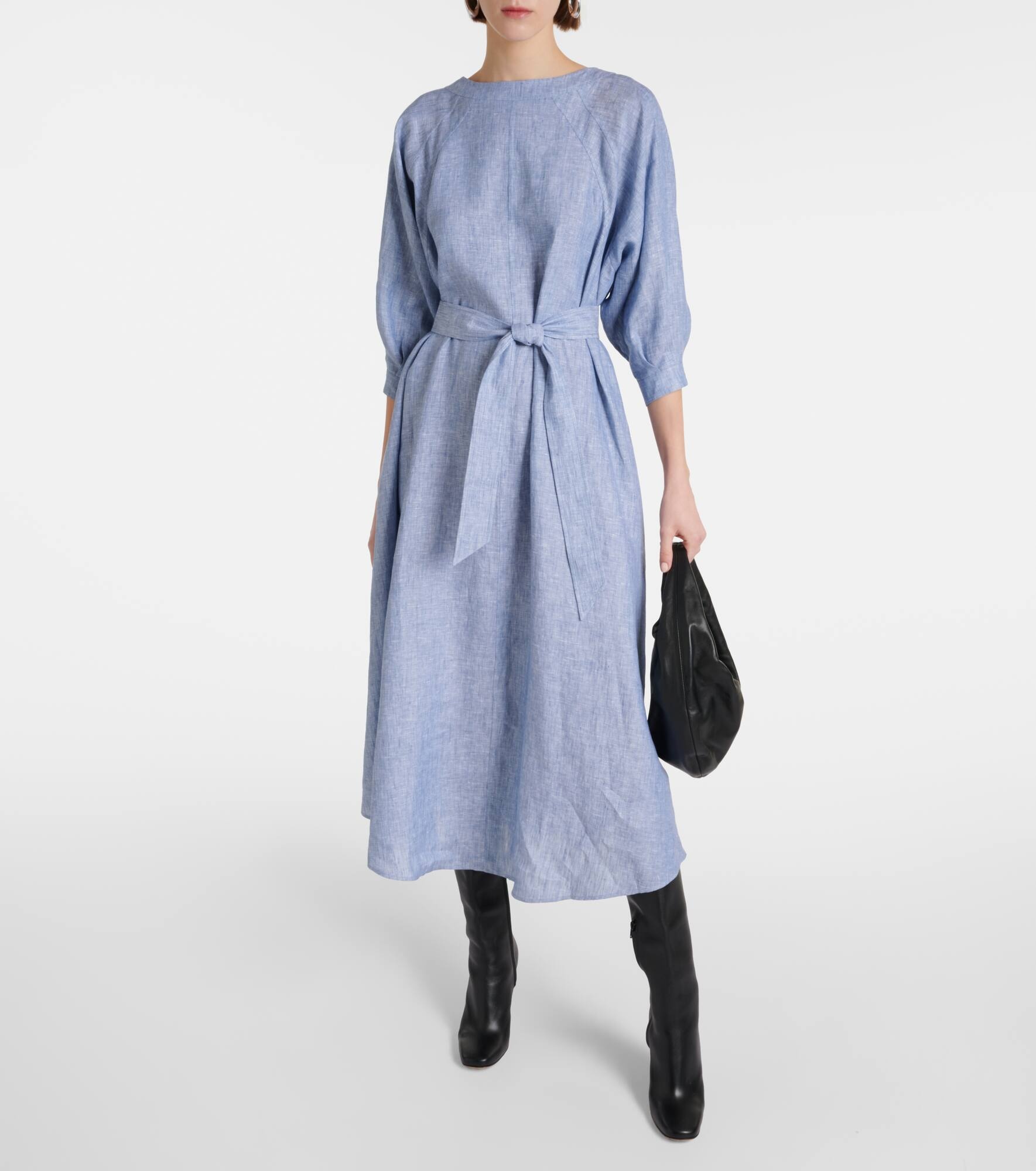 Linen midi dress - 2