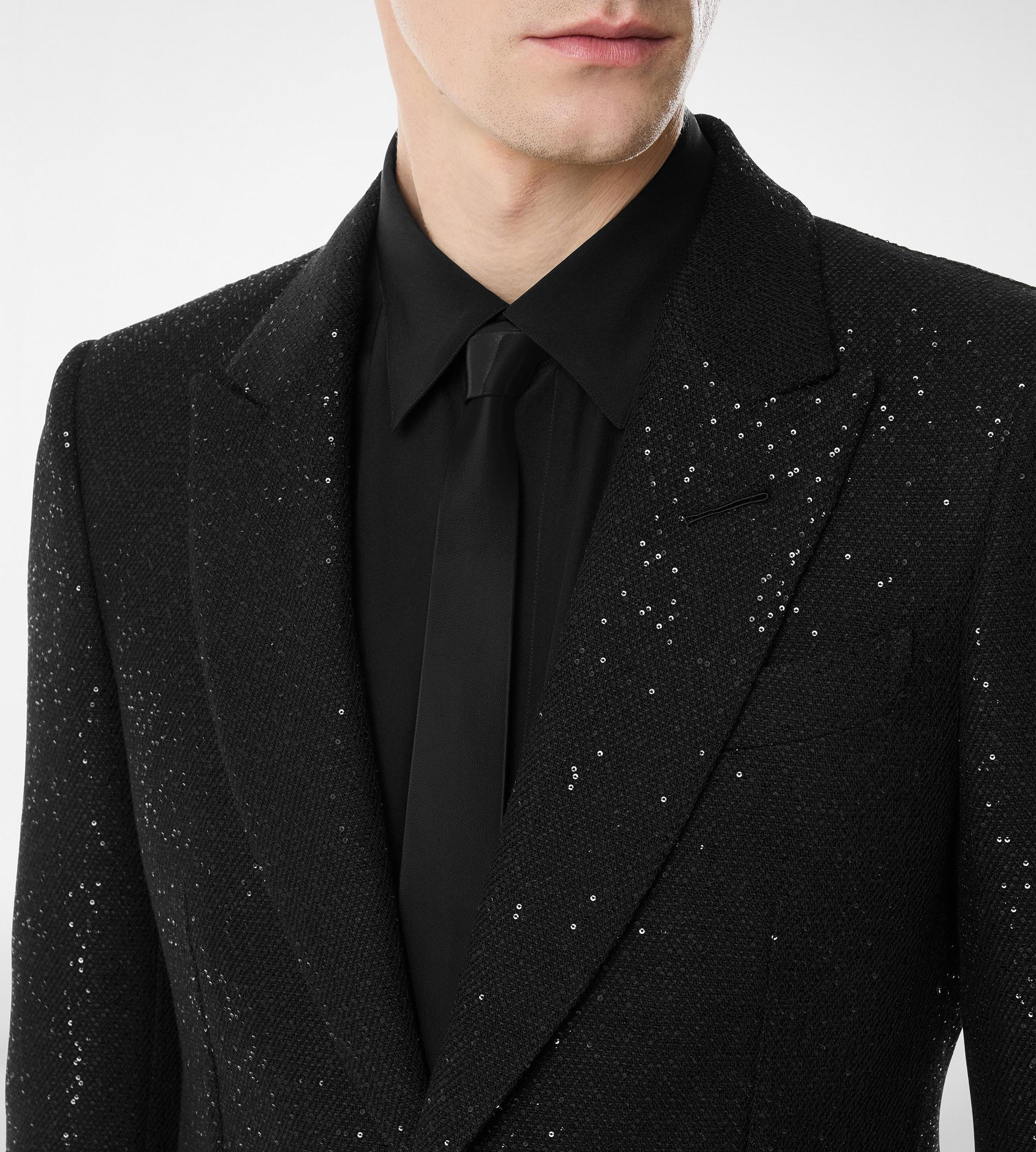 SEQUINED LIGHT BOUCLÈ JACKET - 2
