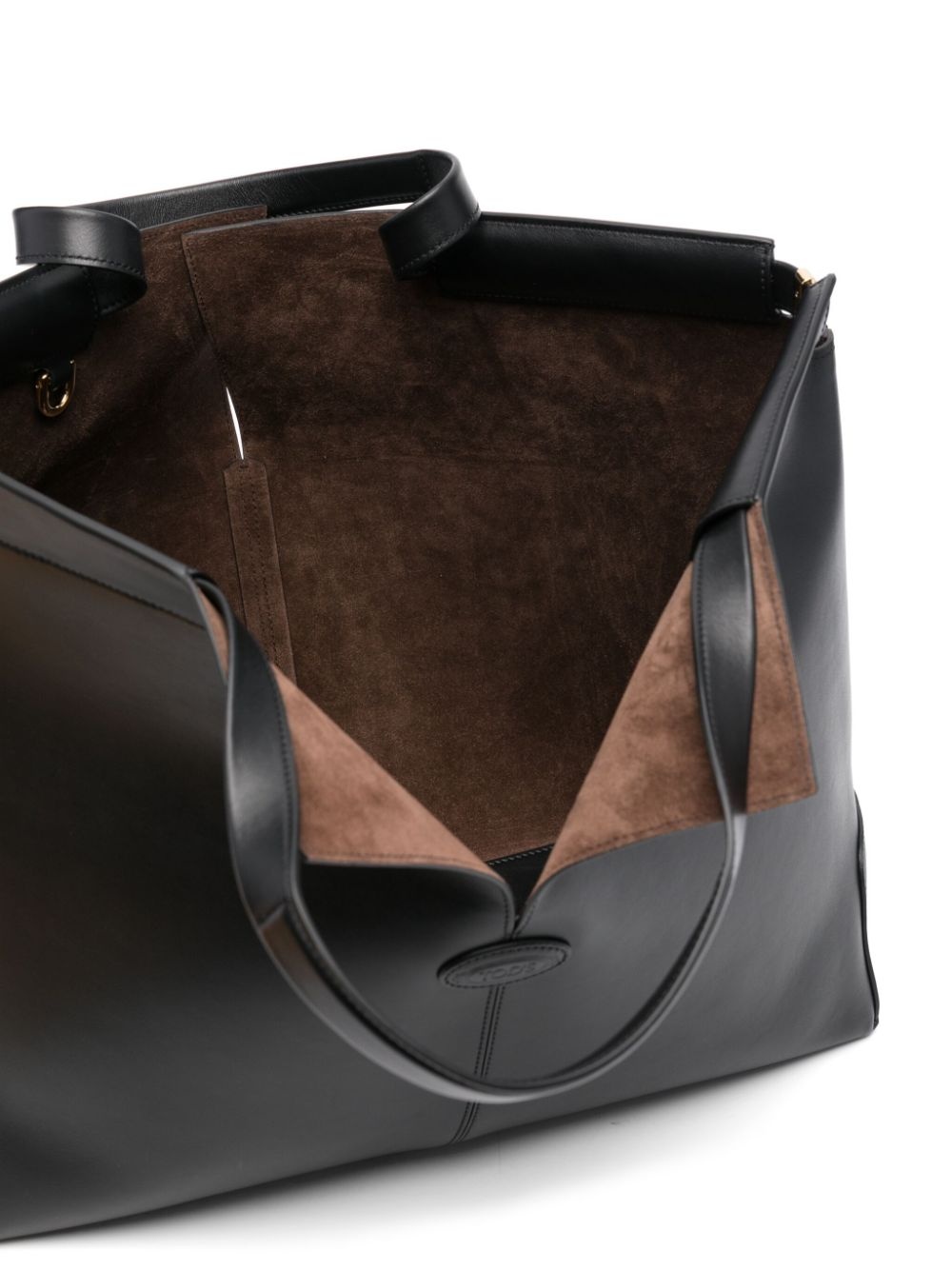 medium leather tote bag - 5