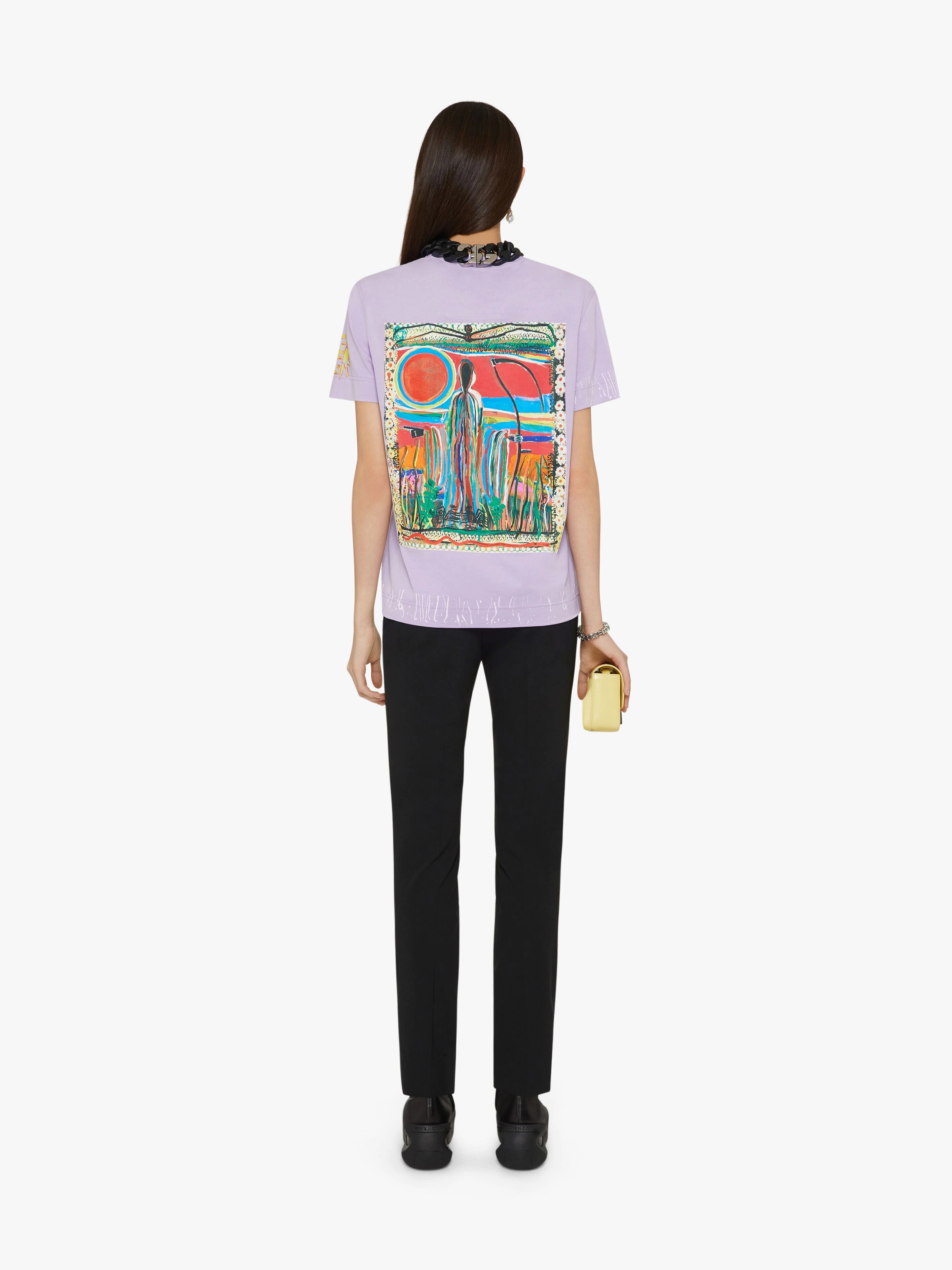 T-SHIRT IN JERSEY WITH GIVENCHY REAPER PRINTS - 4