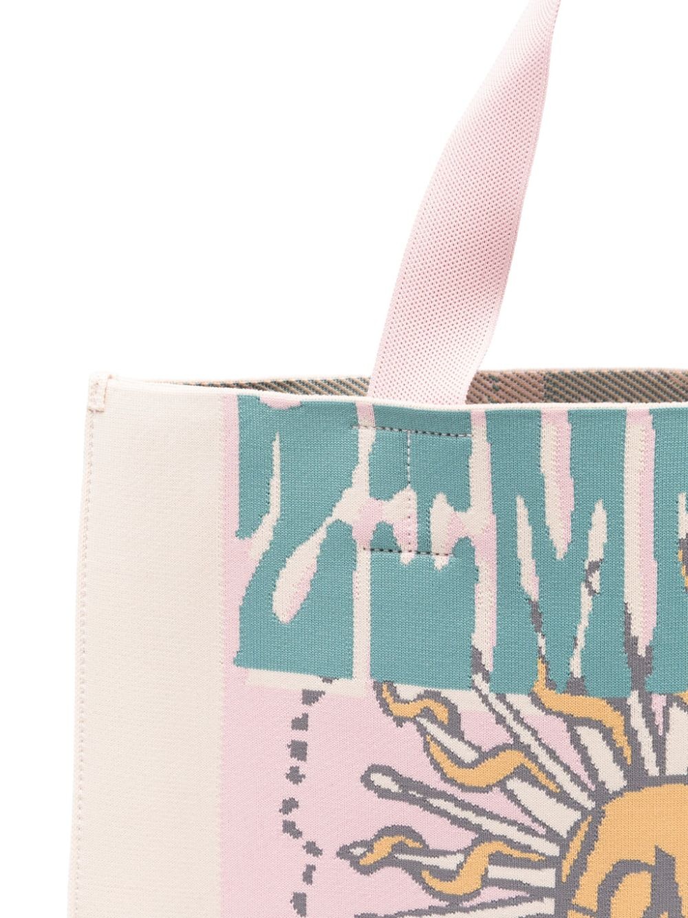 large jacquard tote bag - 4