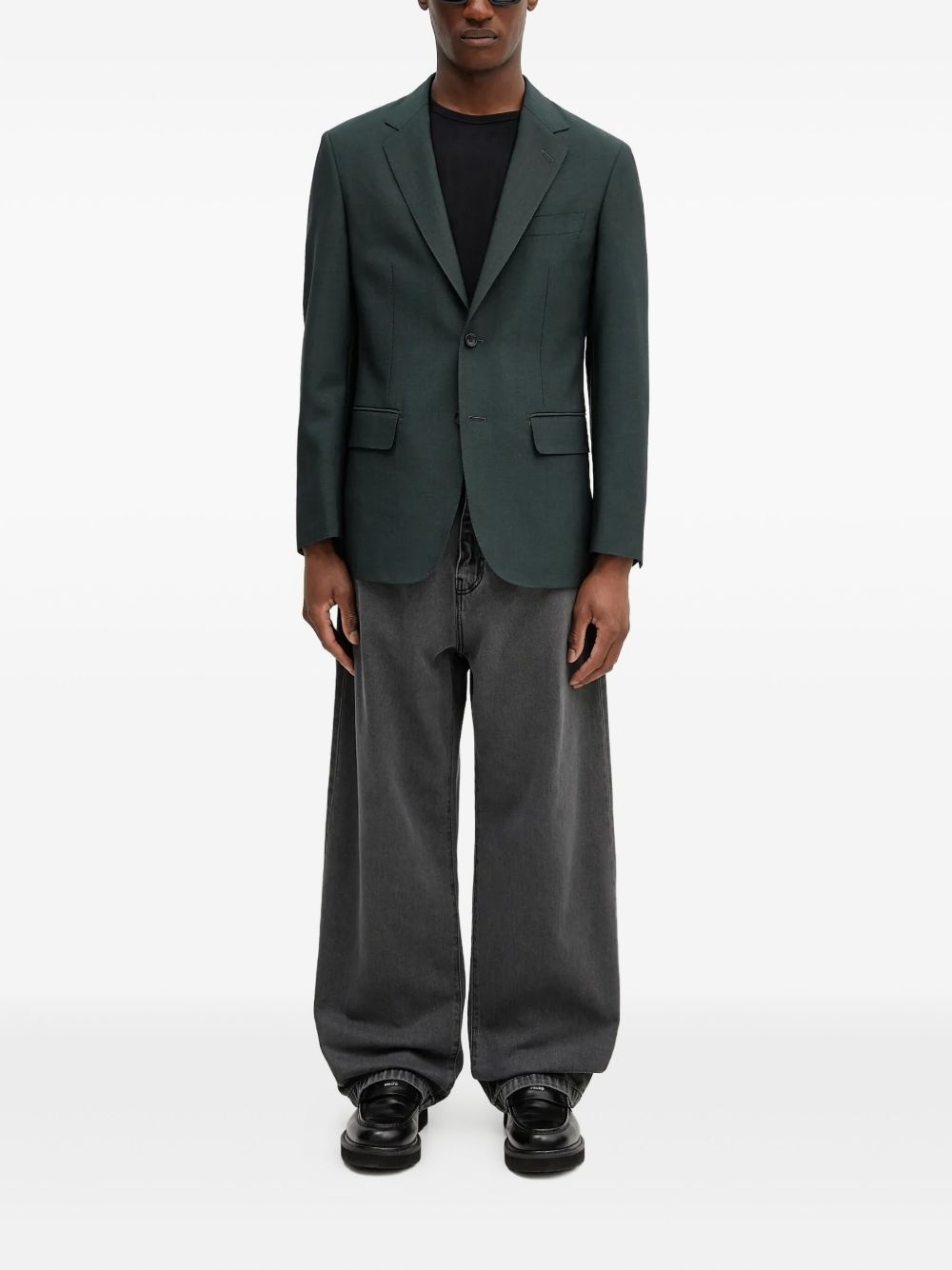 two-button notch-lapel blazer - 2