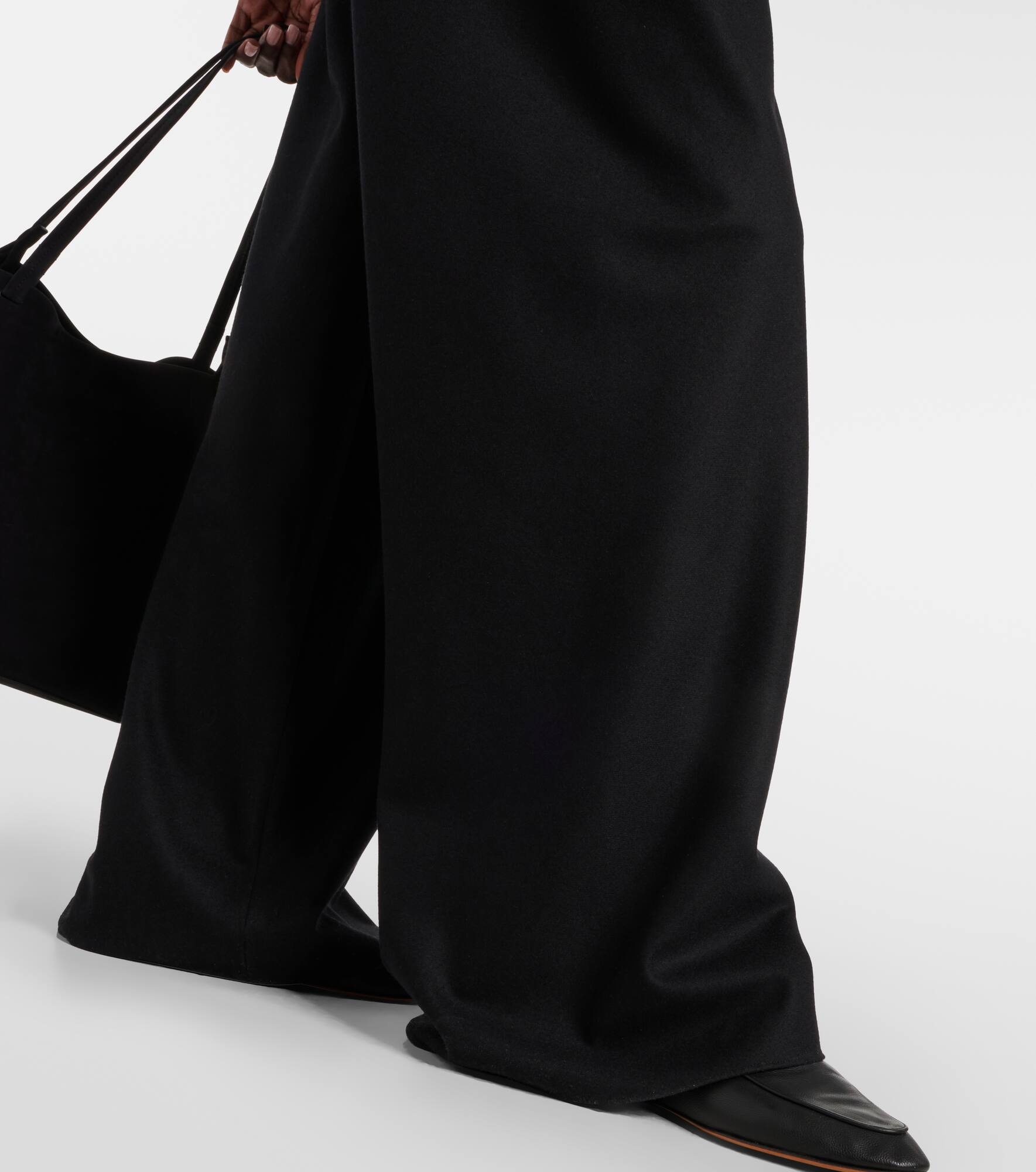 Gala wool and cashmere wide-leg pants - 5