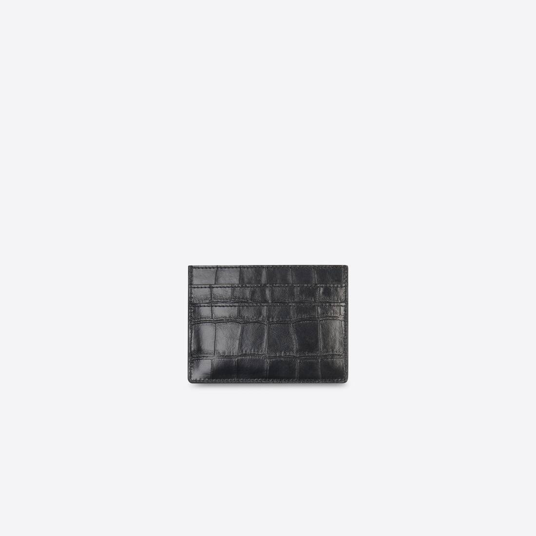 Men's Plate Card Holder in Black - 2