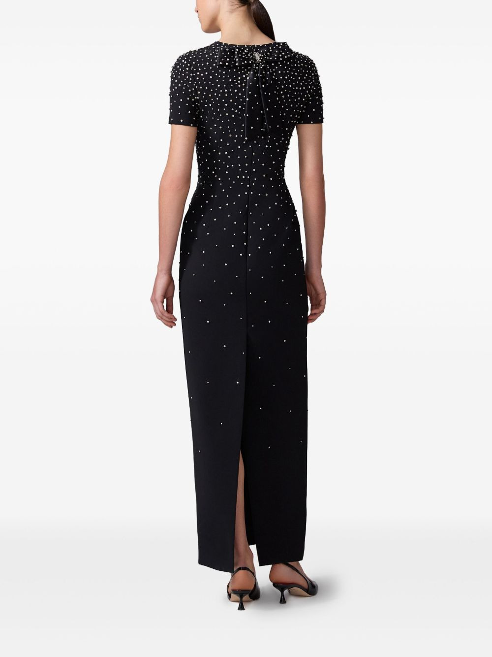 crystal-embellished maxi dress - 3