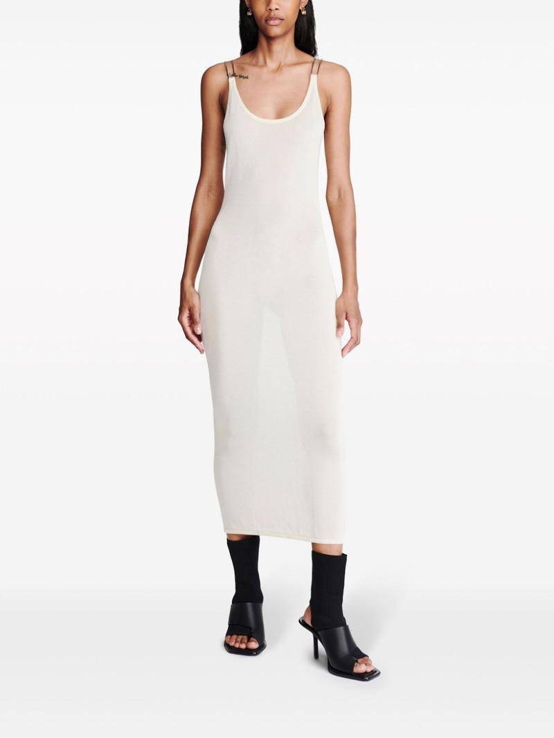 Dion Lee semi-sheer open-back midi dress outlook