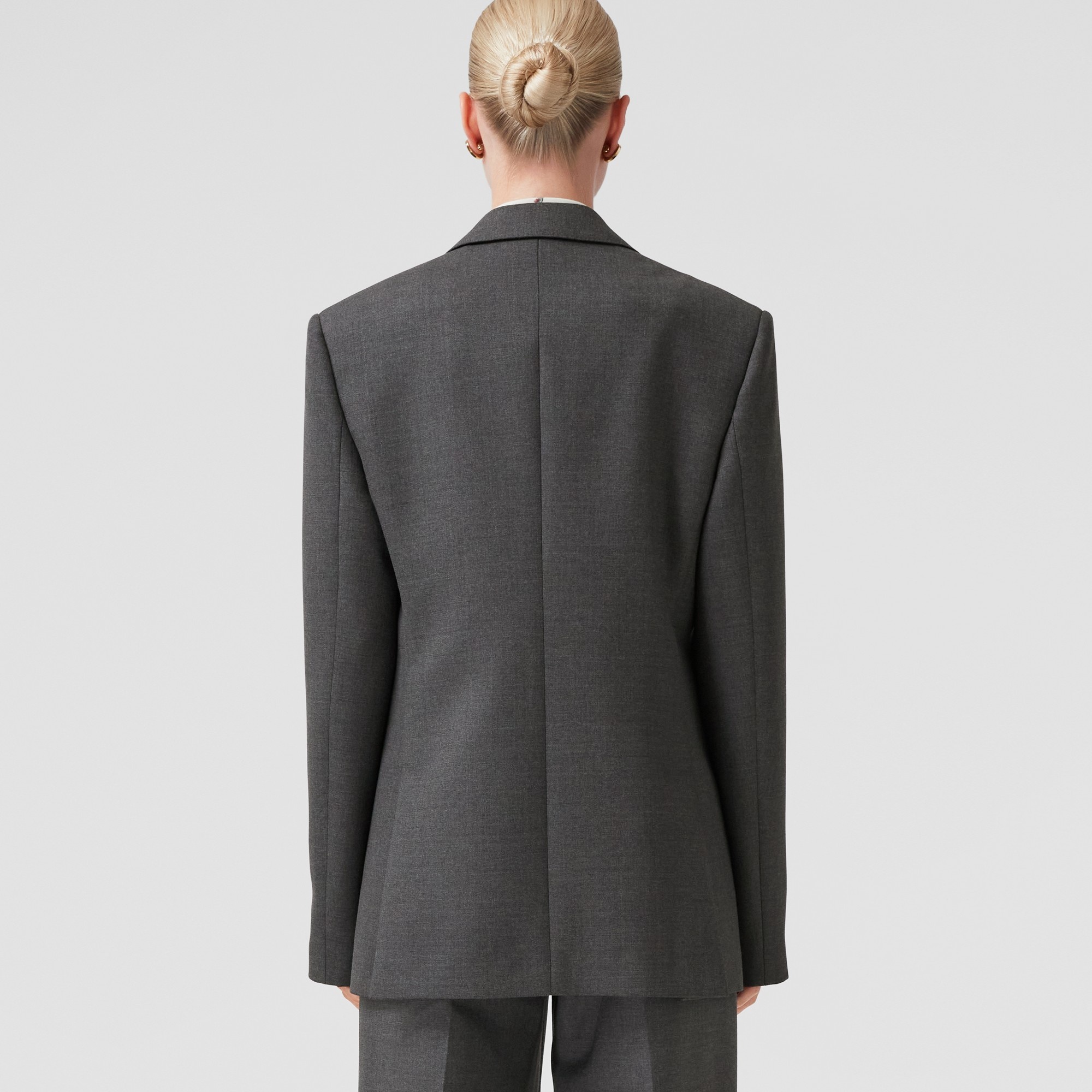 Relaxed Fit Wool Tailored Jacket - 3