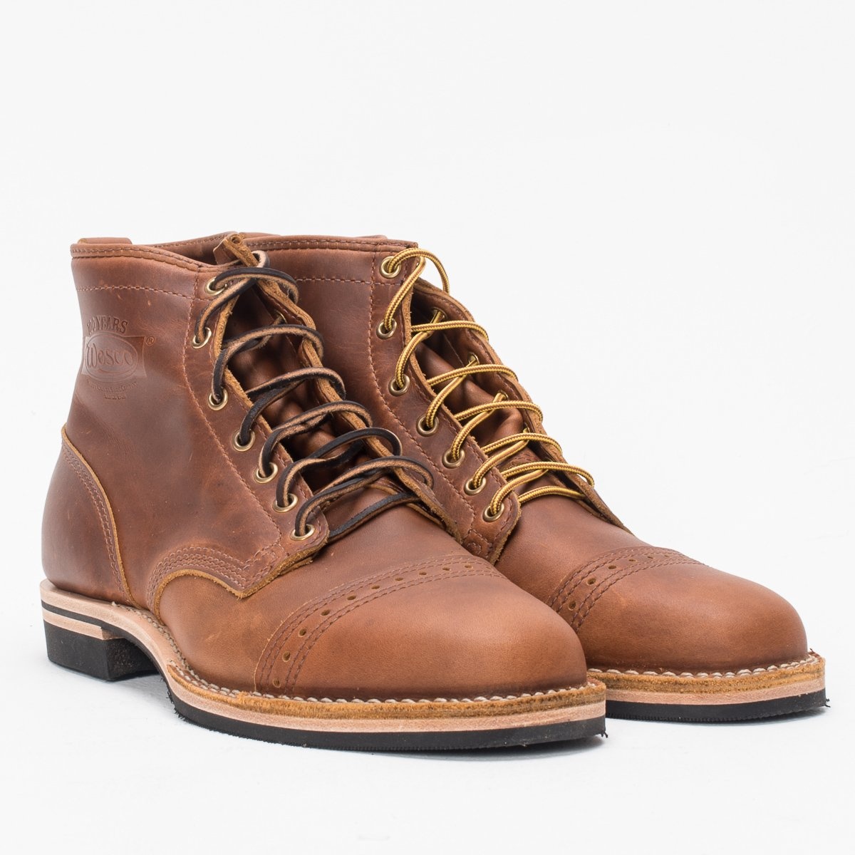 IHWE-ALEX-TAN Iron Heart Int'l x Wesco® - 7" Domain Toe Cap Boot - British Tan - 3