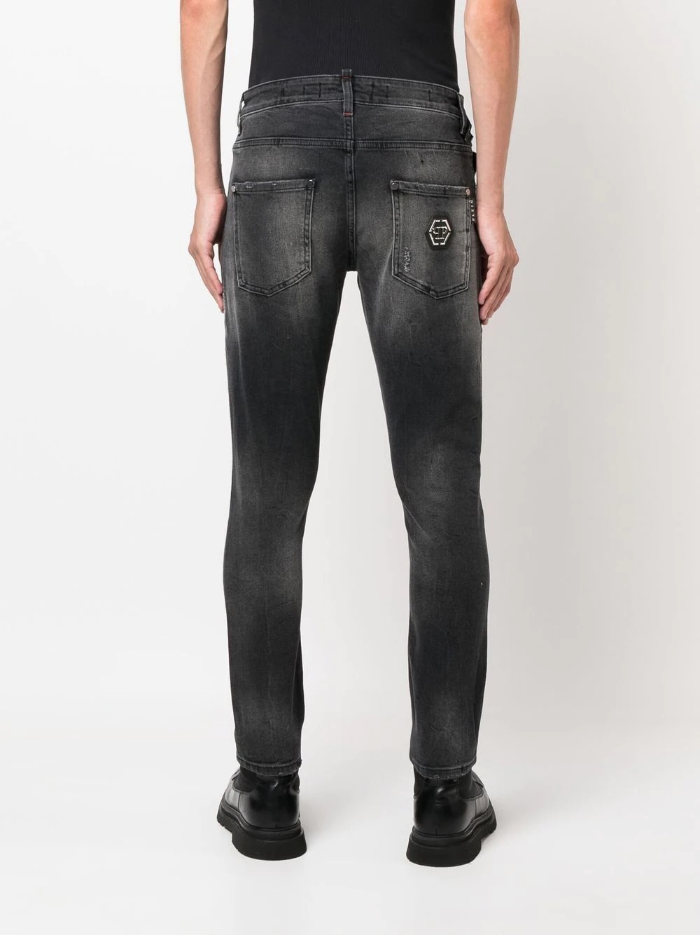 distressed skinny jeans - 4