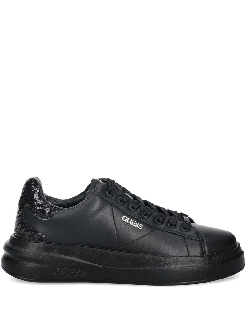 sequinned-heel low-top sneakers 1