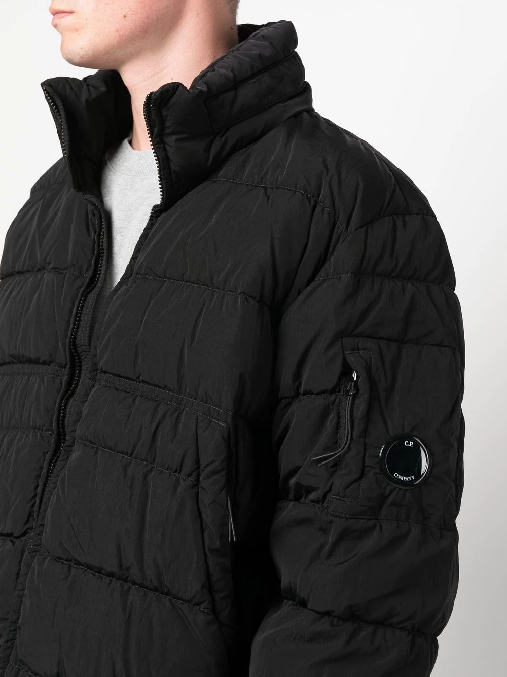 Lens-detail padded jacket - 5