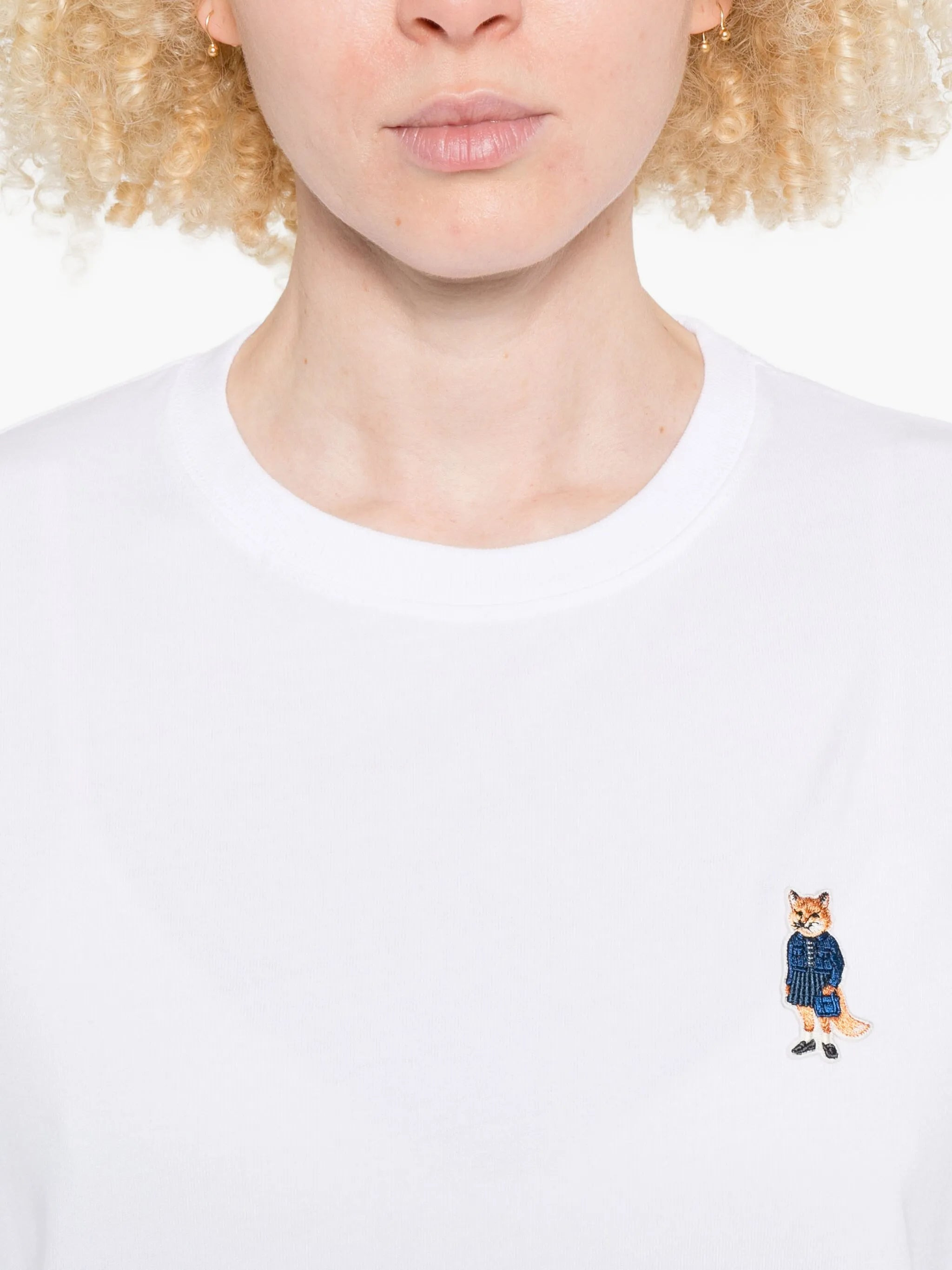Maison Kitsuné Dressed Fox Embroidered T-shirt - 3