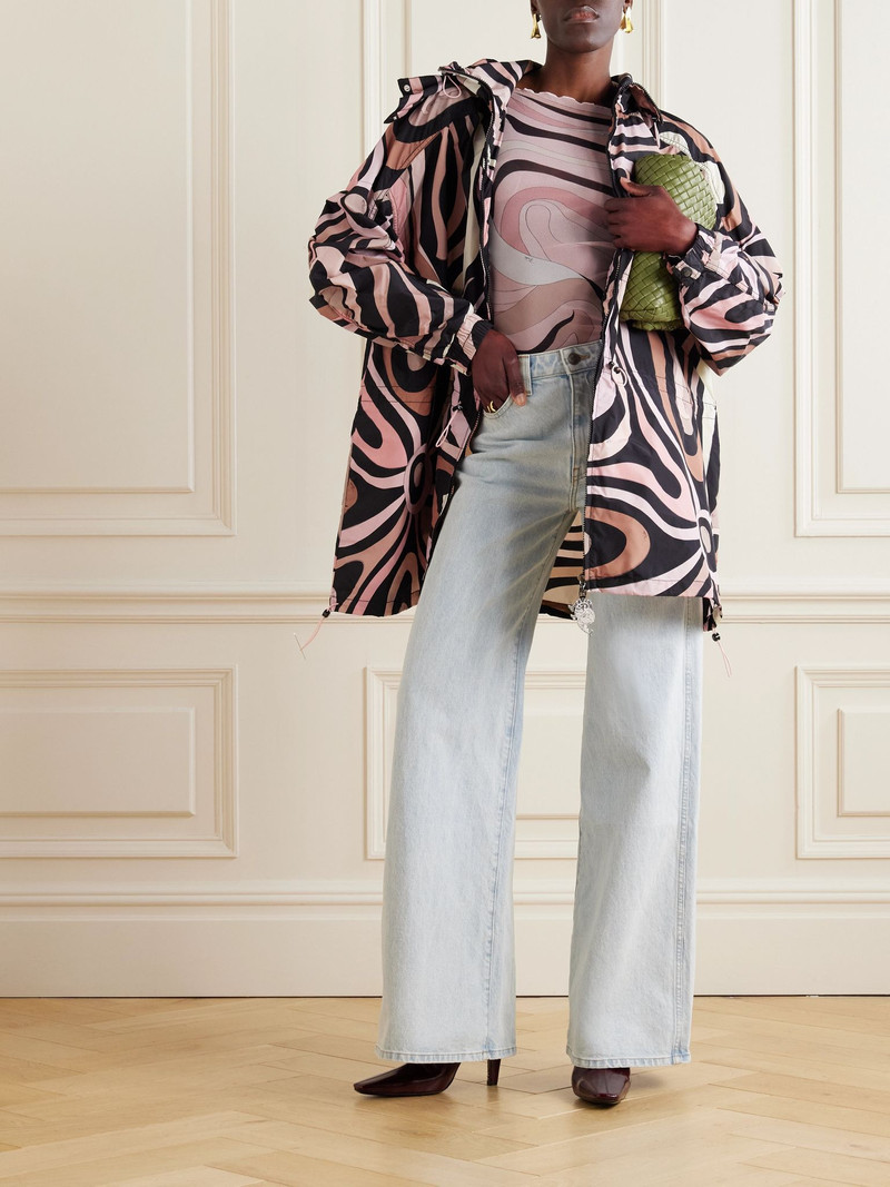 PUCCI Printed taffeta jacket Black outlook