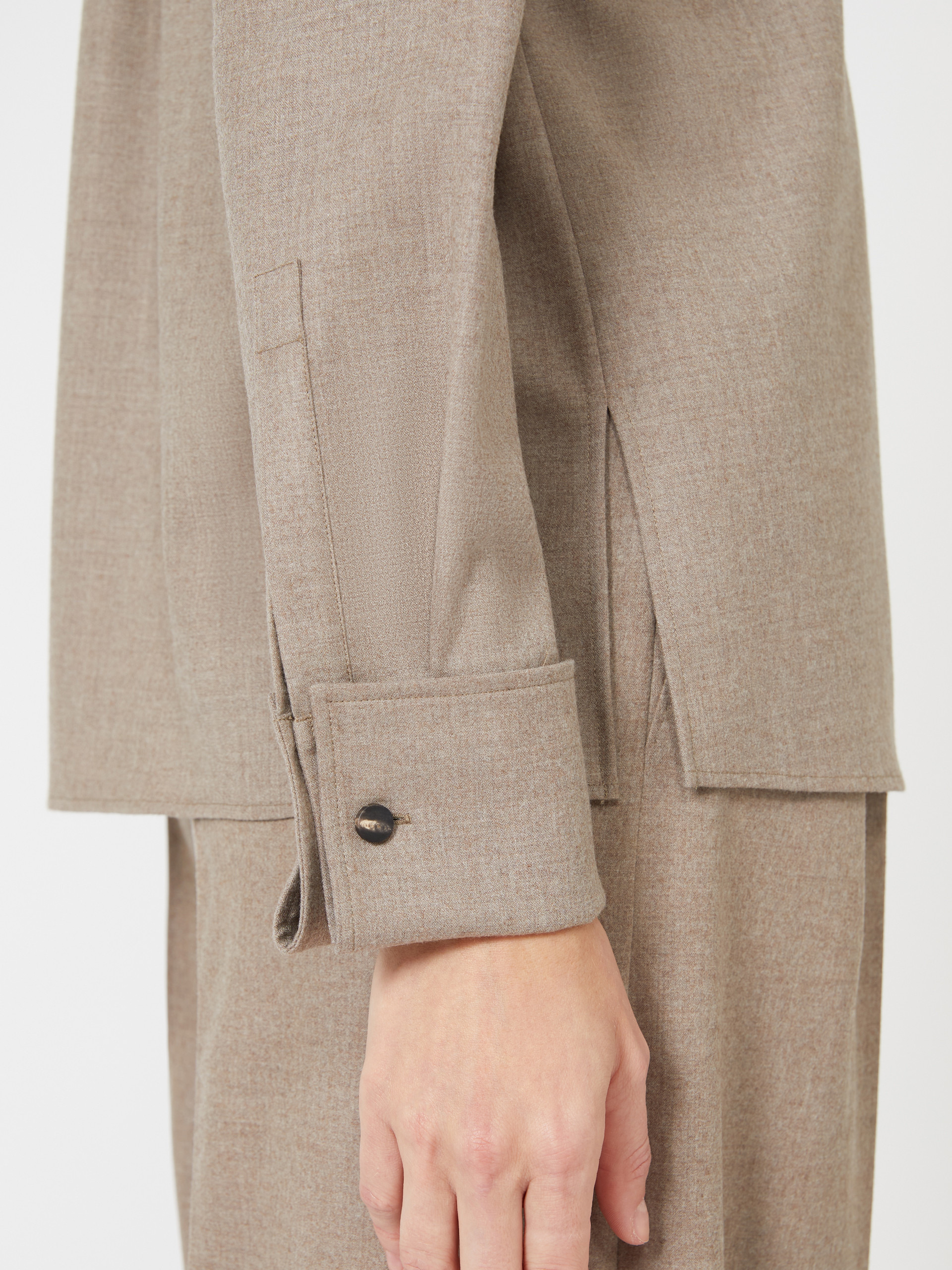TEBAIDE Cashmere foulé shirt - 5
