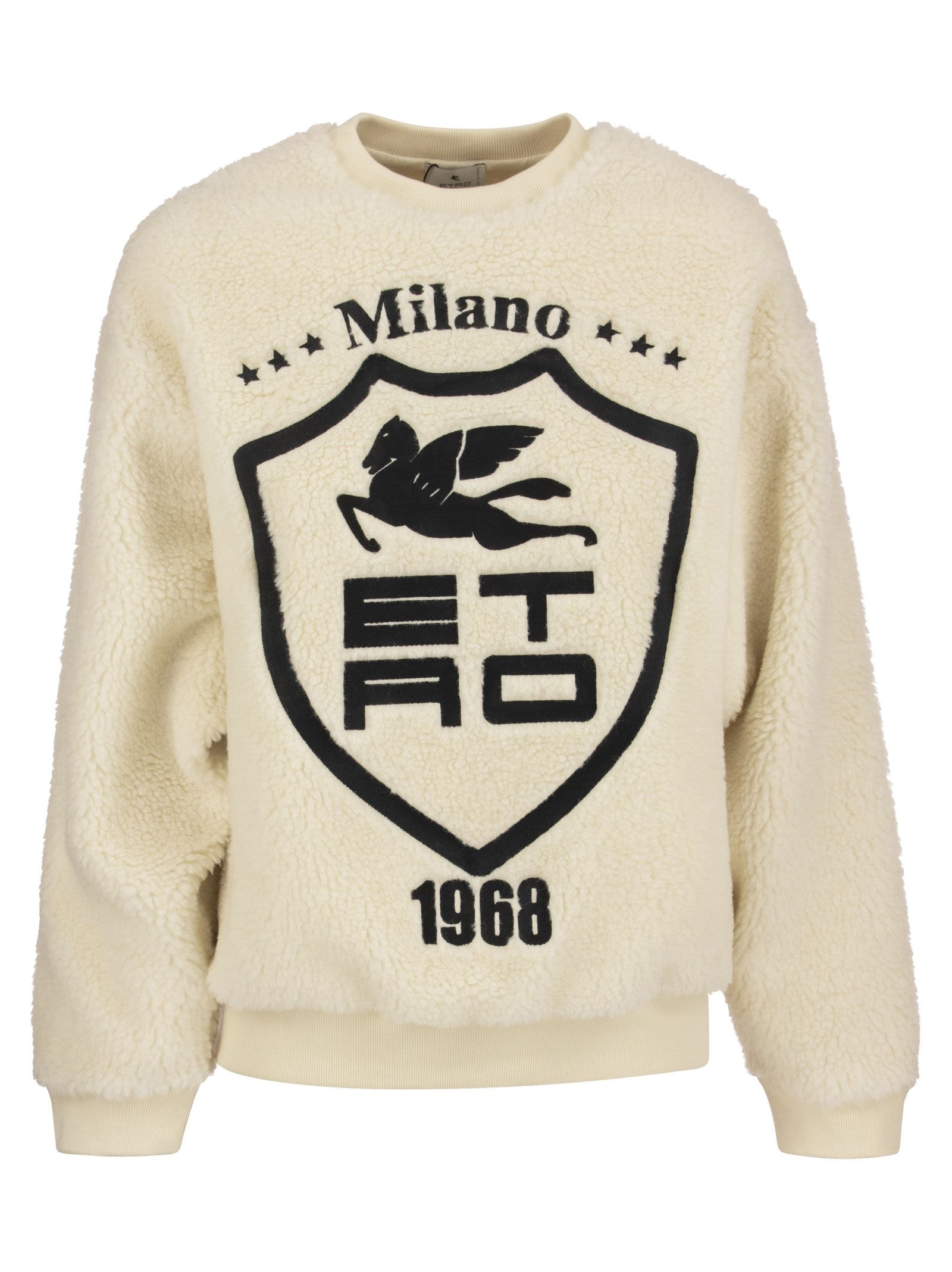 パーカー・フーディ ETRO SWEATSHIRT WITH PEGASUS EMBROIDERY Etro Outlet: sweatshirt in cotton with Pegasus embroidery
