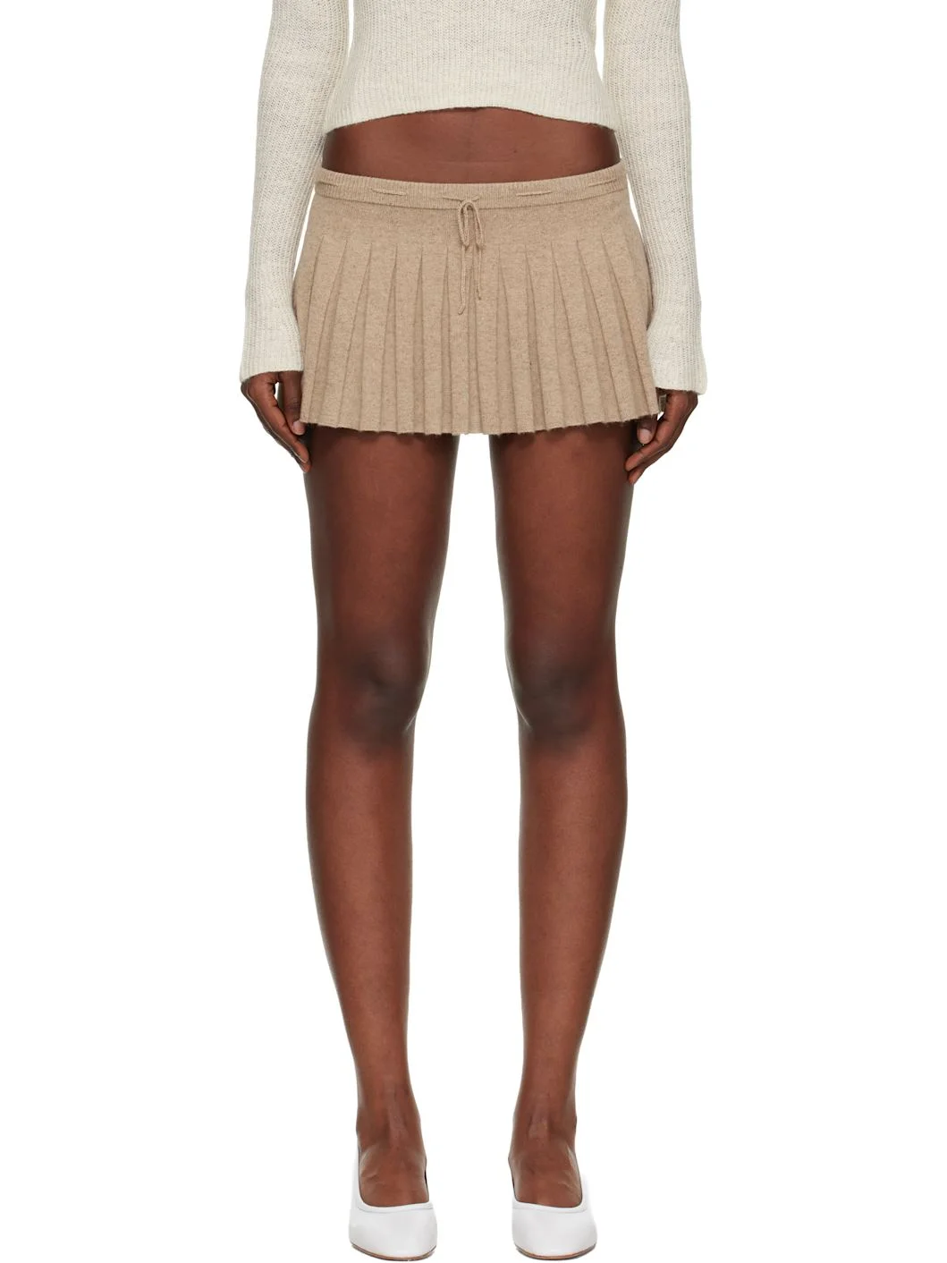 Taupe Vivienne Miniskirt - 1