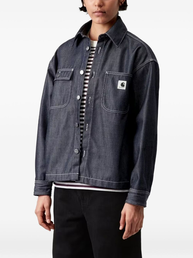Carhartt contrast-stitch denim jacket outlook