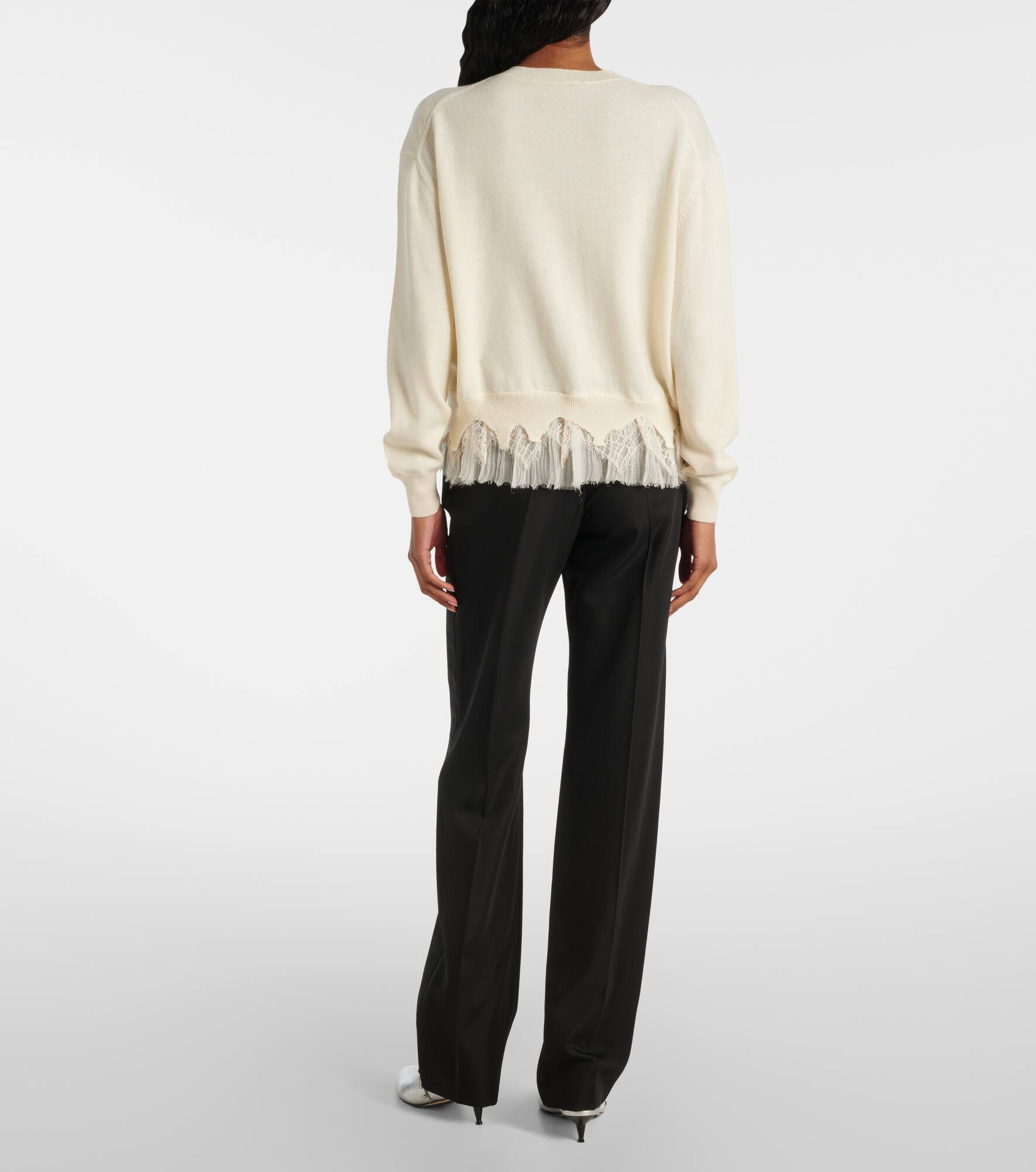 Deconstructed wool and cashmere cardigan - 3