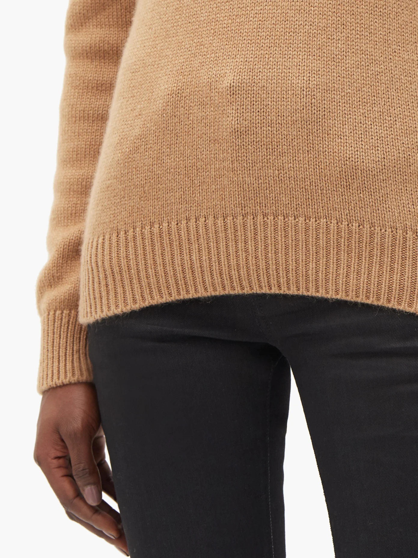 Round-neck camel-hair sweater - 3